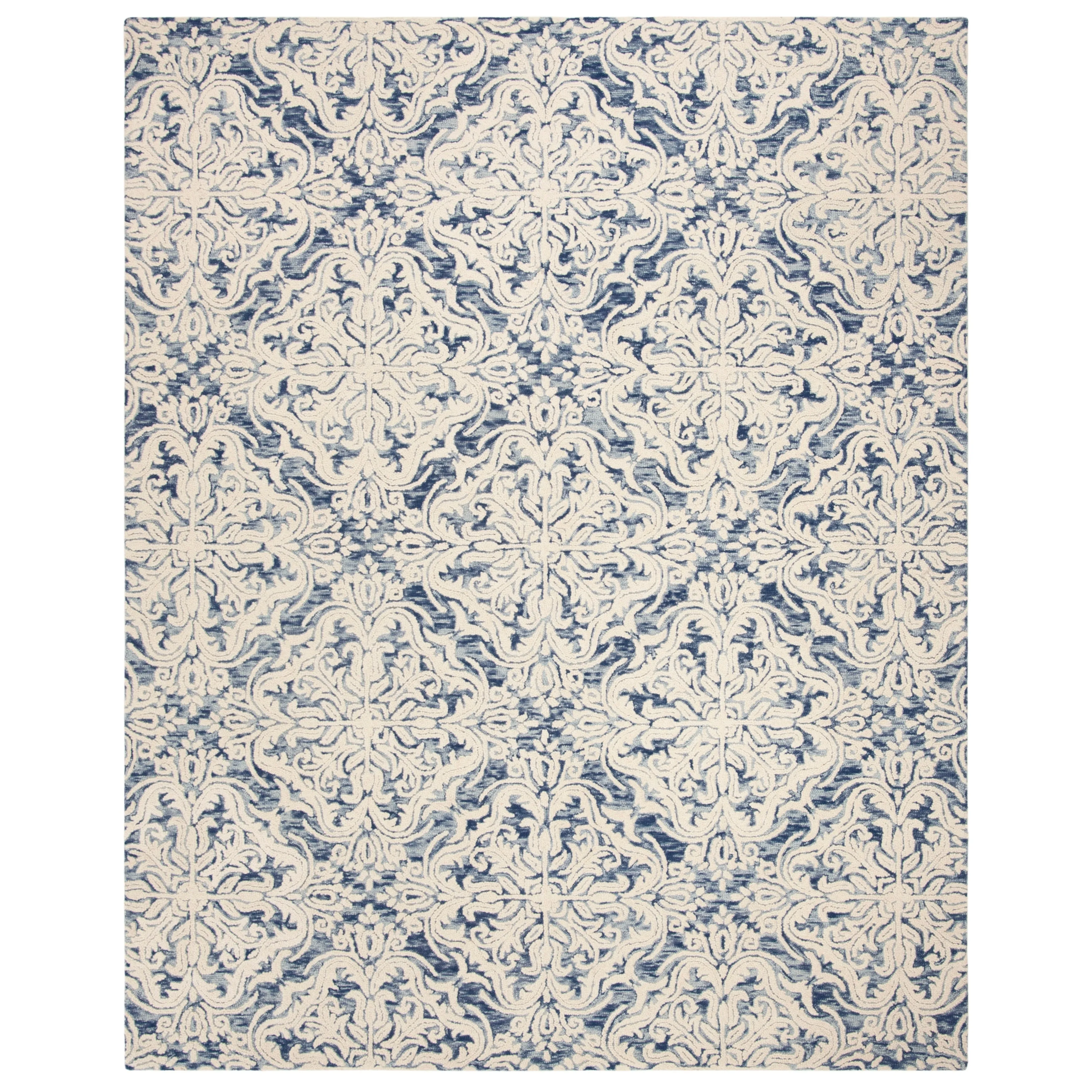 SAFAVIEH Handmade Blossom Gertrida Modern Floral Wool Rug