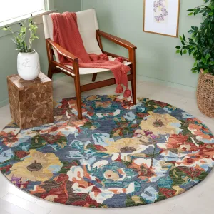 SAFAVIEH Handmade Blossom Lazara French Country Floral Wool Rug