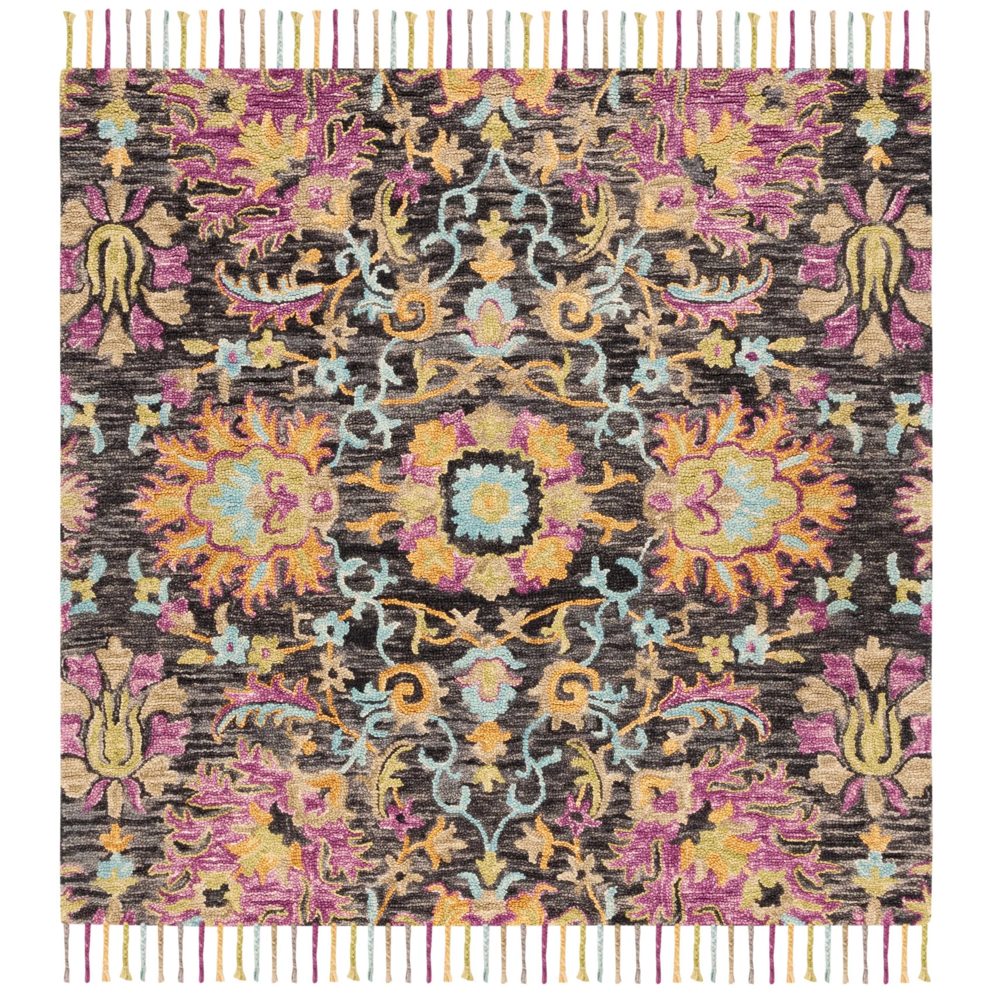 SAFAVIEH Handmade Blossom Veroonika Modern Floral Wool Rug