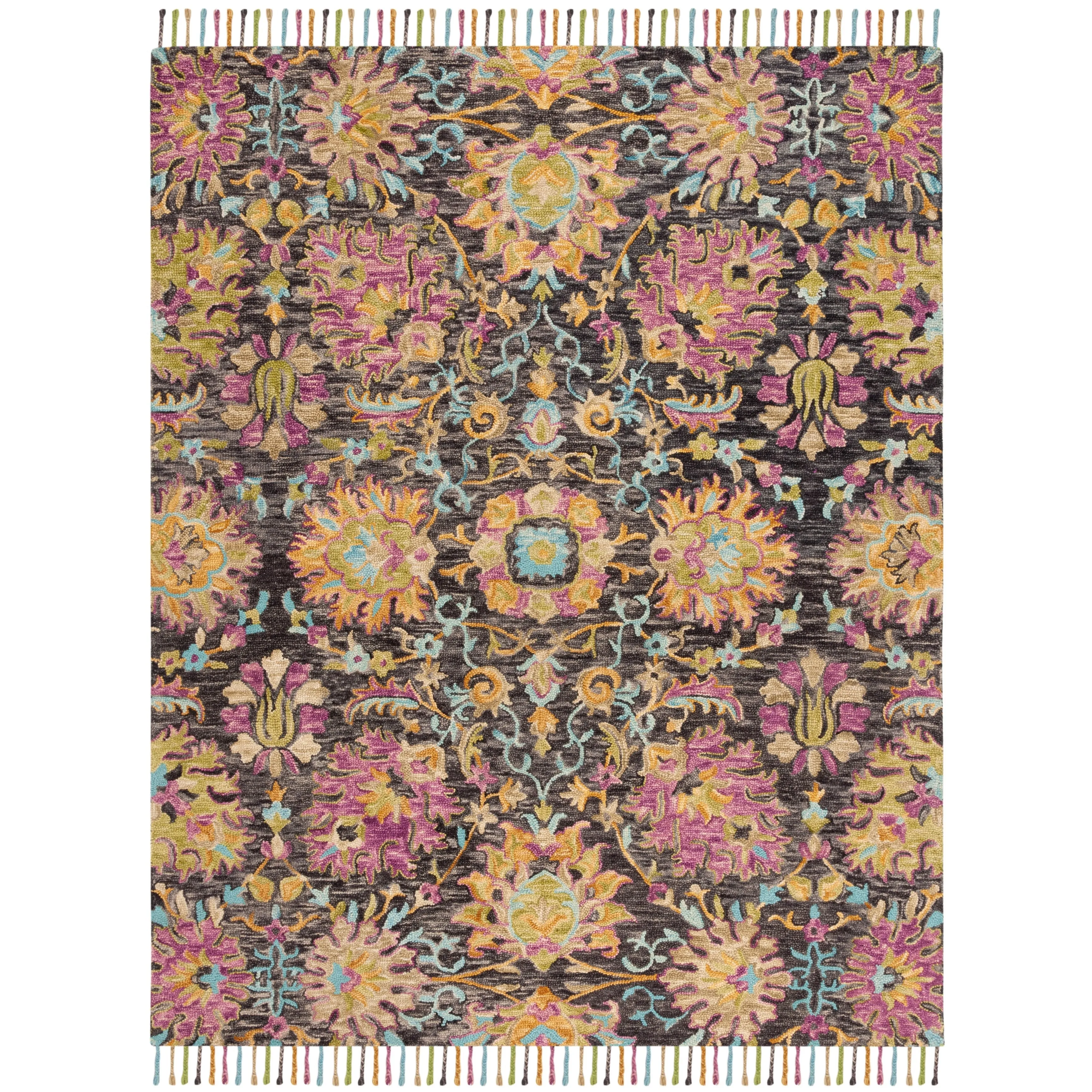 SAFAVIEH Handmade Blossom Veroonika Modern Floral Wool Rug