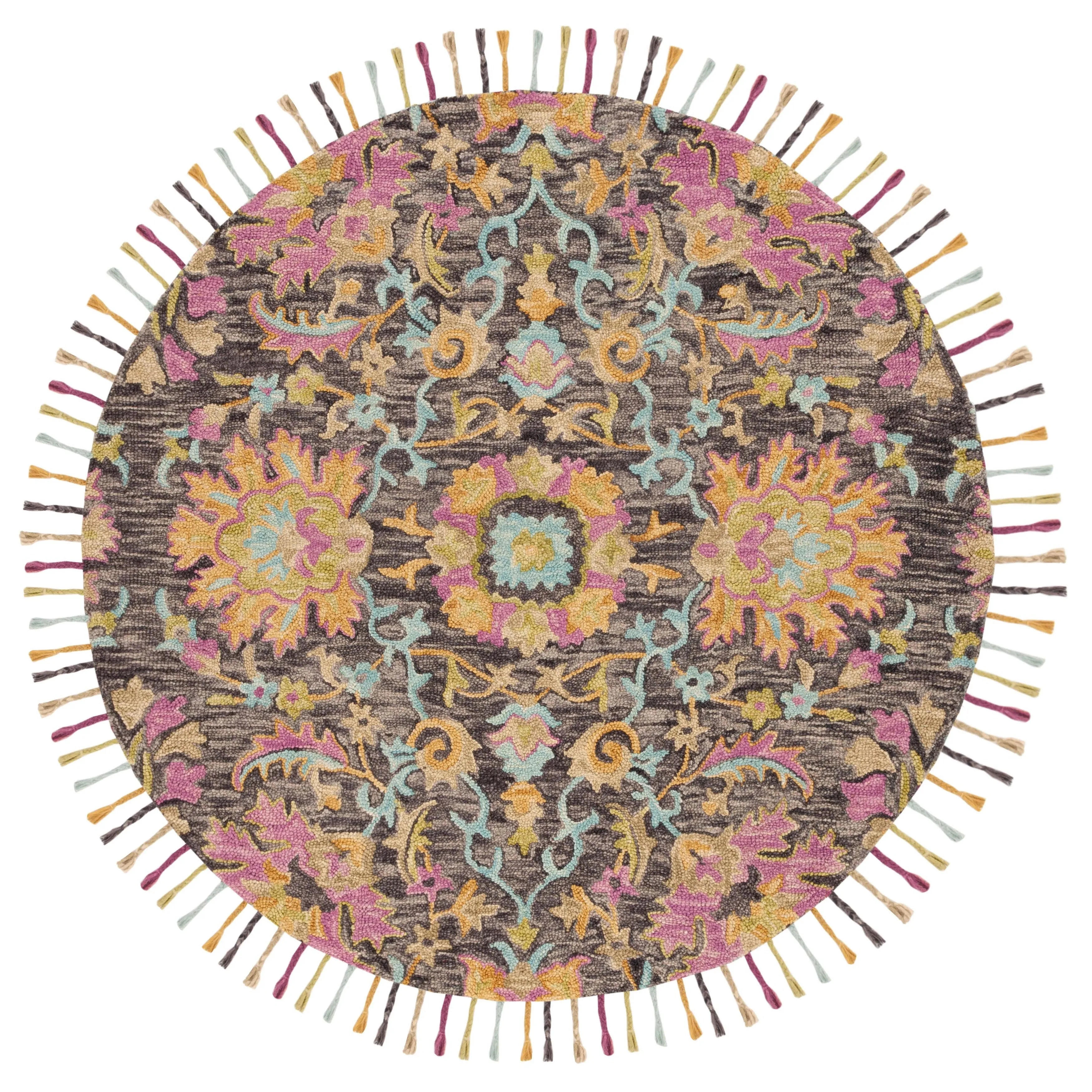 SAFAVIEH Handmade Blossom Veroonika Modern Floral Wool Rug