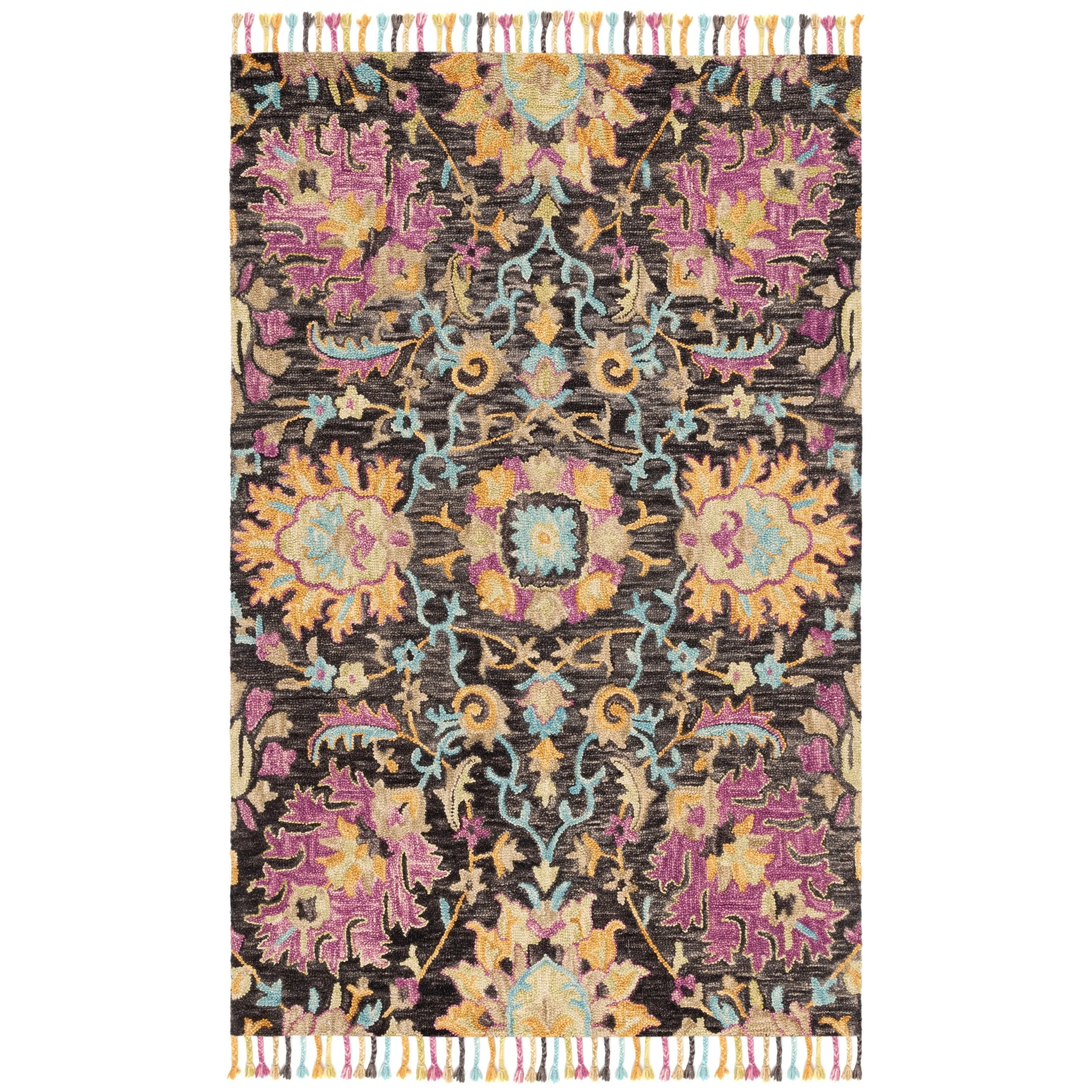 SAFAVIEH Handmade Blossom Veroonika Modern Floral Wool Rug