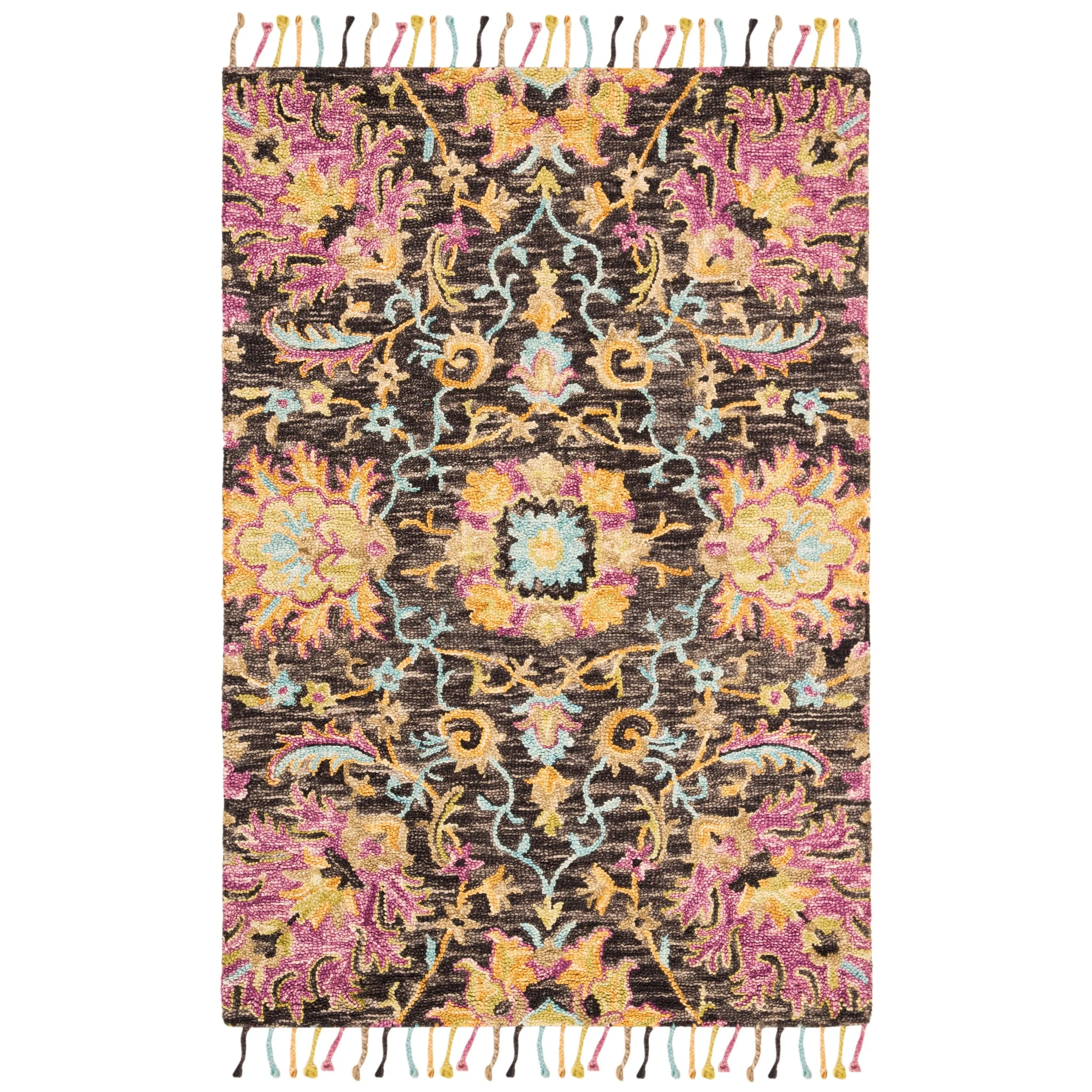 SAFAVIEH Handmade Blossom Veroonika Modern Floral Wool Rug