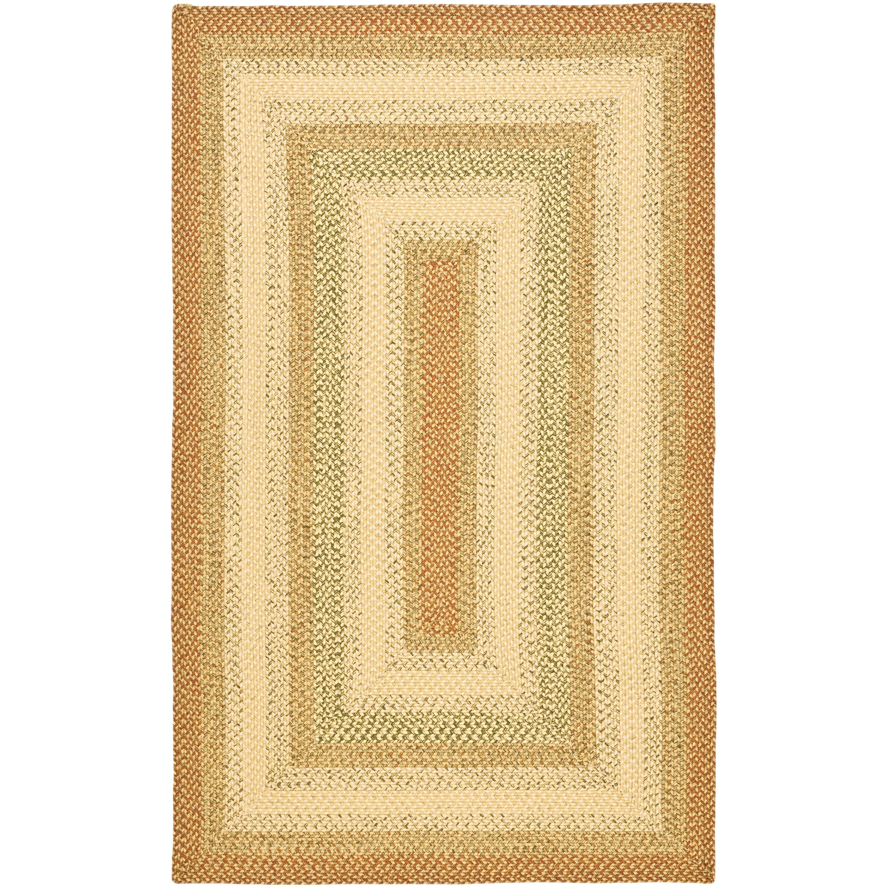 SAFAVIEH. Handmade Braided Adelajde Country Rug