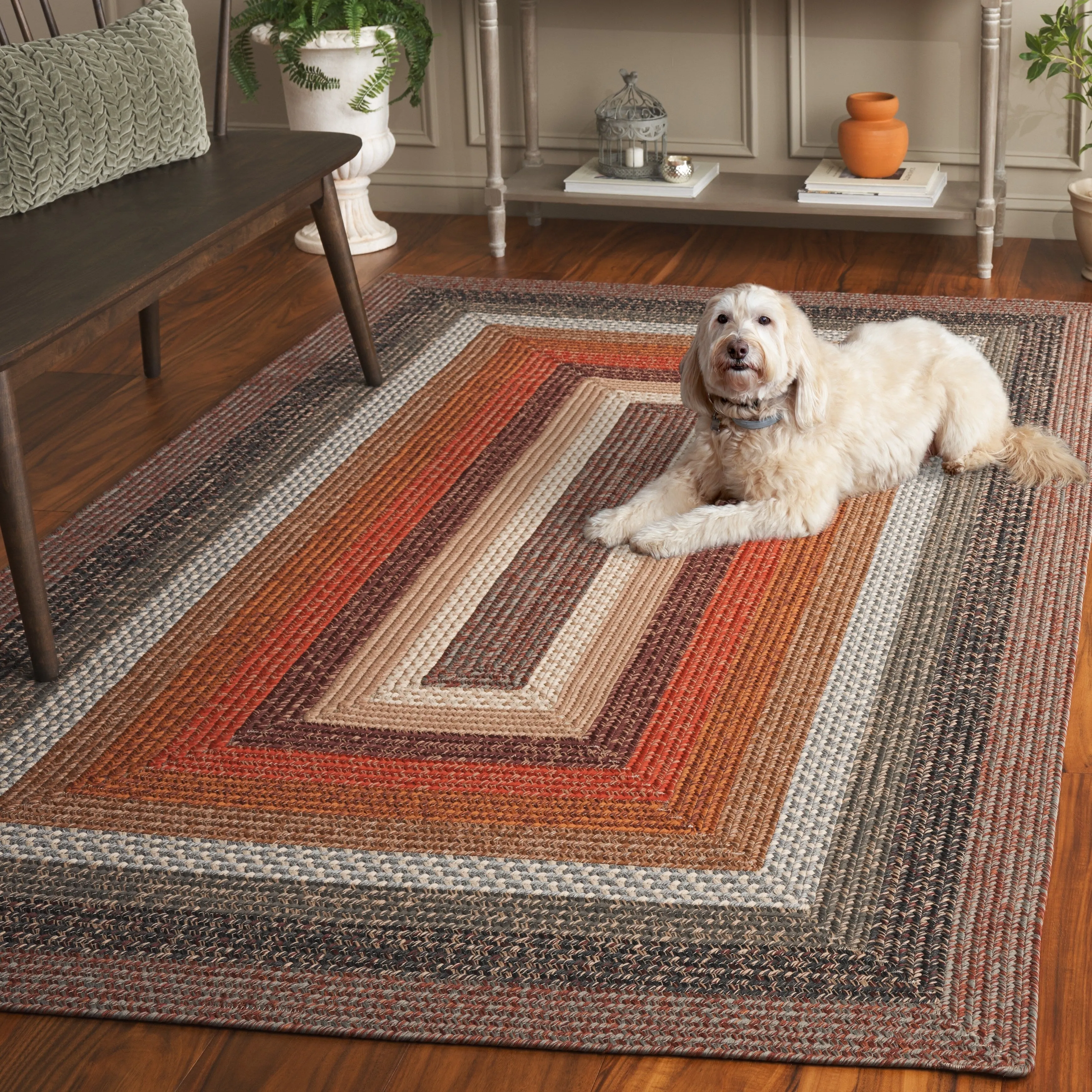 SAFAVIEH Handmade Braided Gula Machine Washable Country Rug