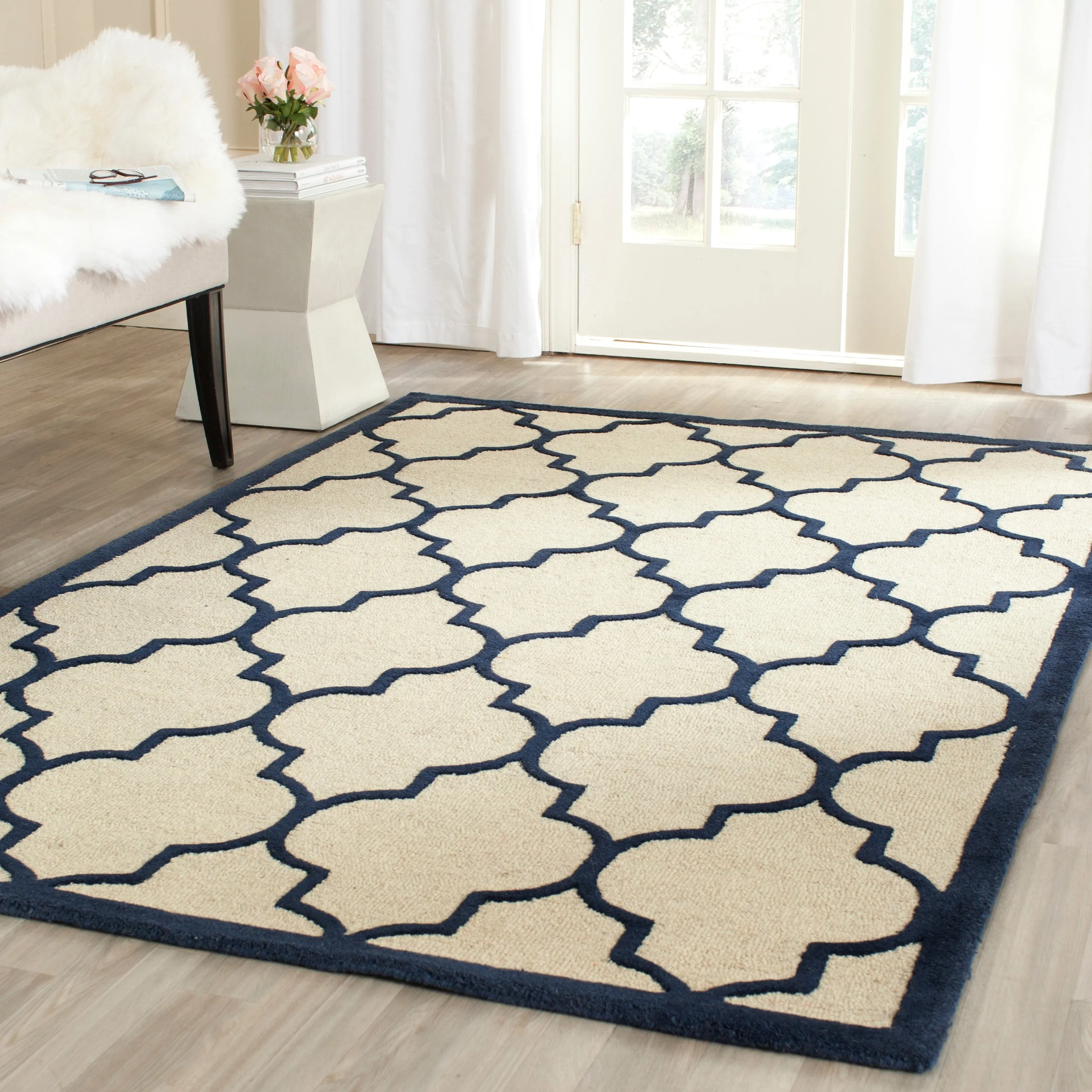 SAFAVIEH Handmade Cambridge Oddny Moroccan Trellis Wool Rug
