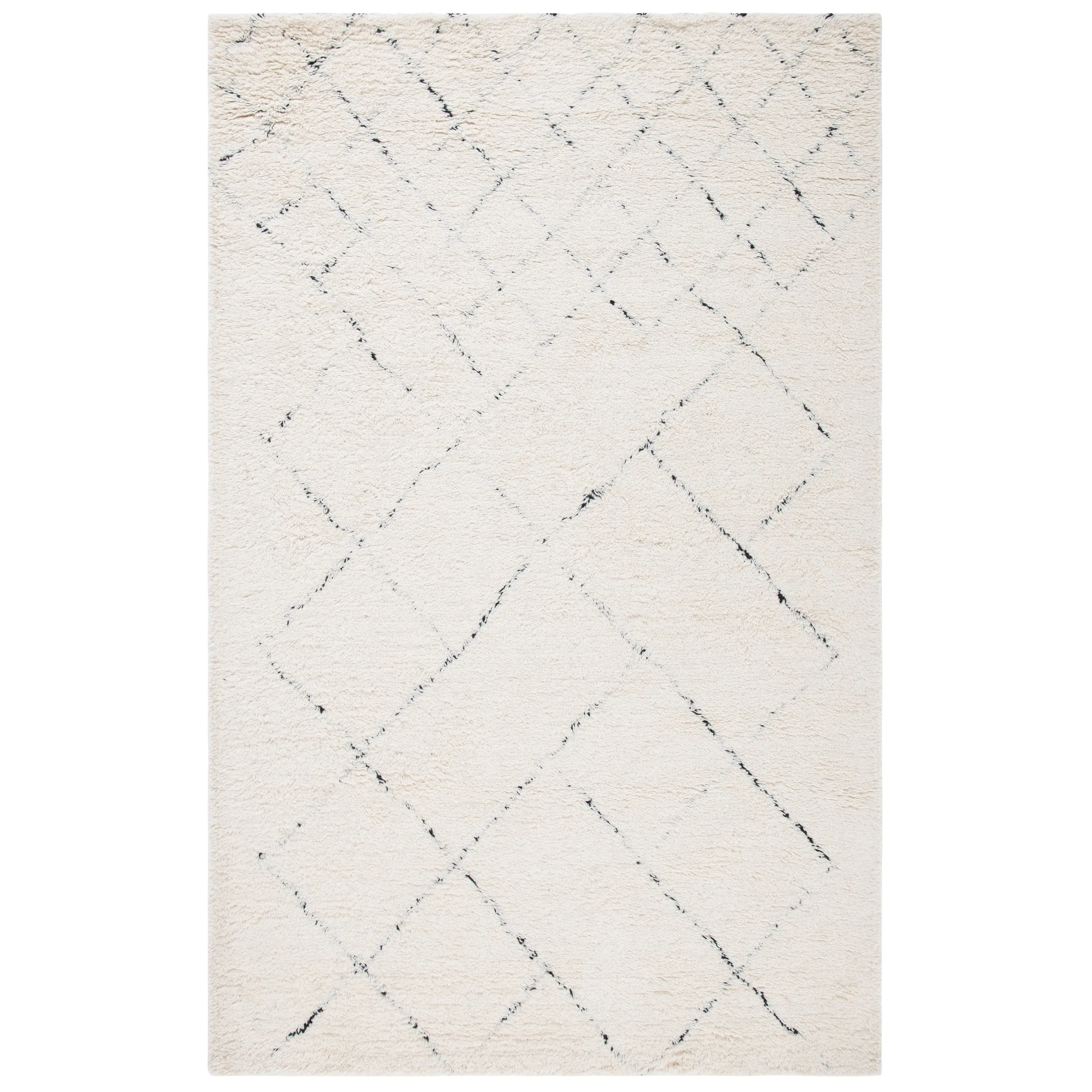 SAFAVIEH Handmade Casablanca Shag Albertdine Tribal Wool Rug