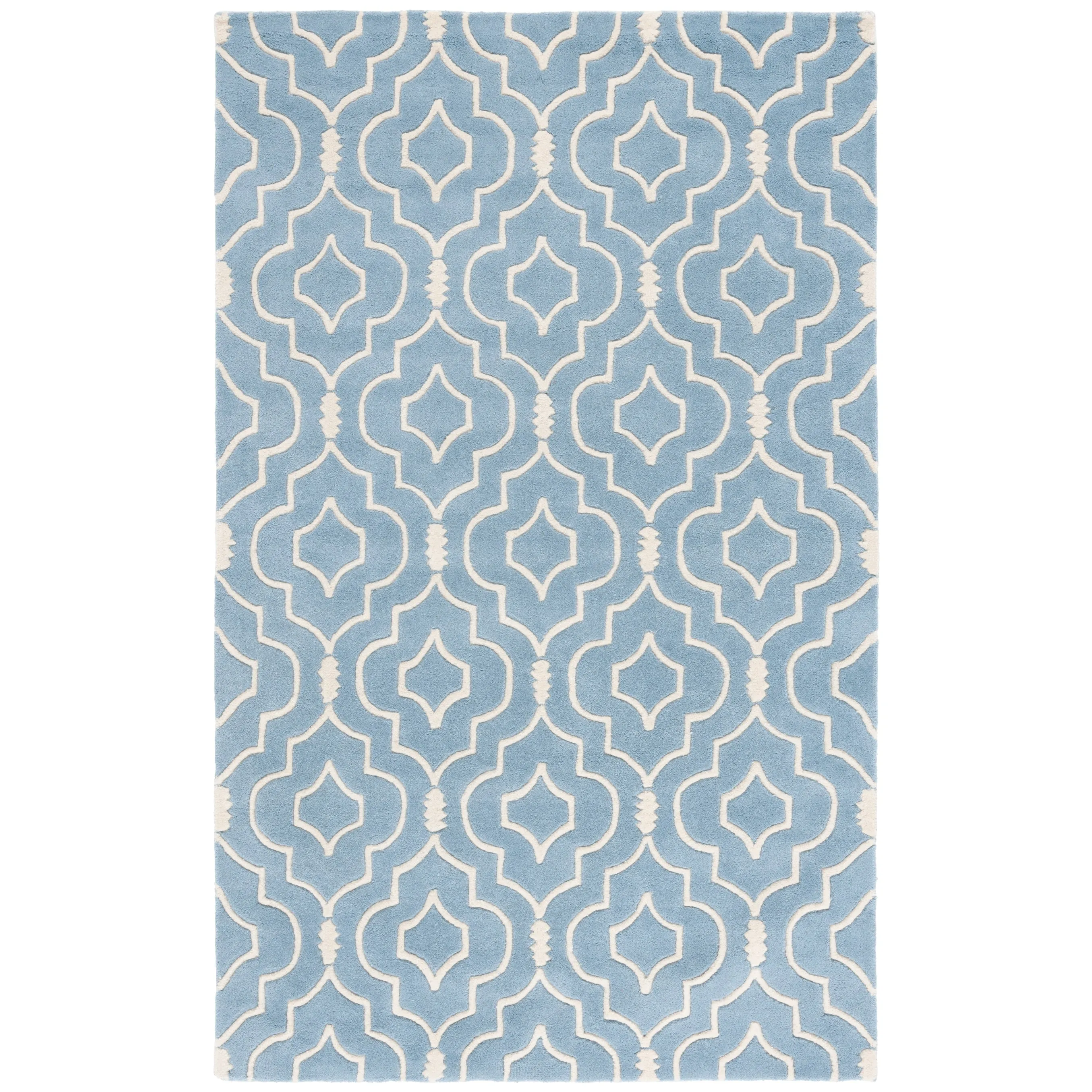 SAFAVIEH Handmade Chatham Cvetka Modern Moroccan Wool Rug