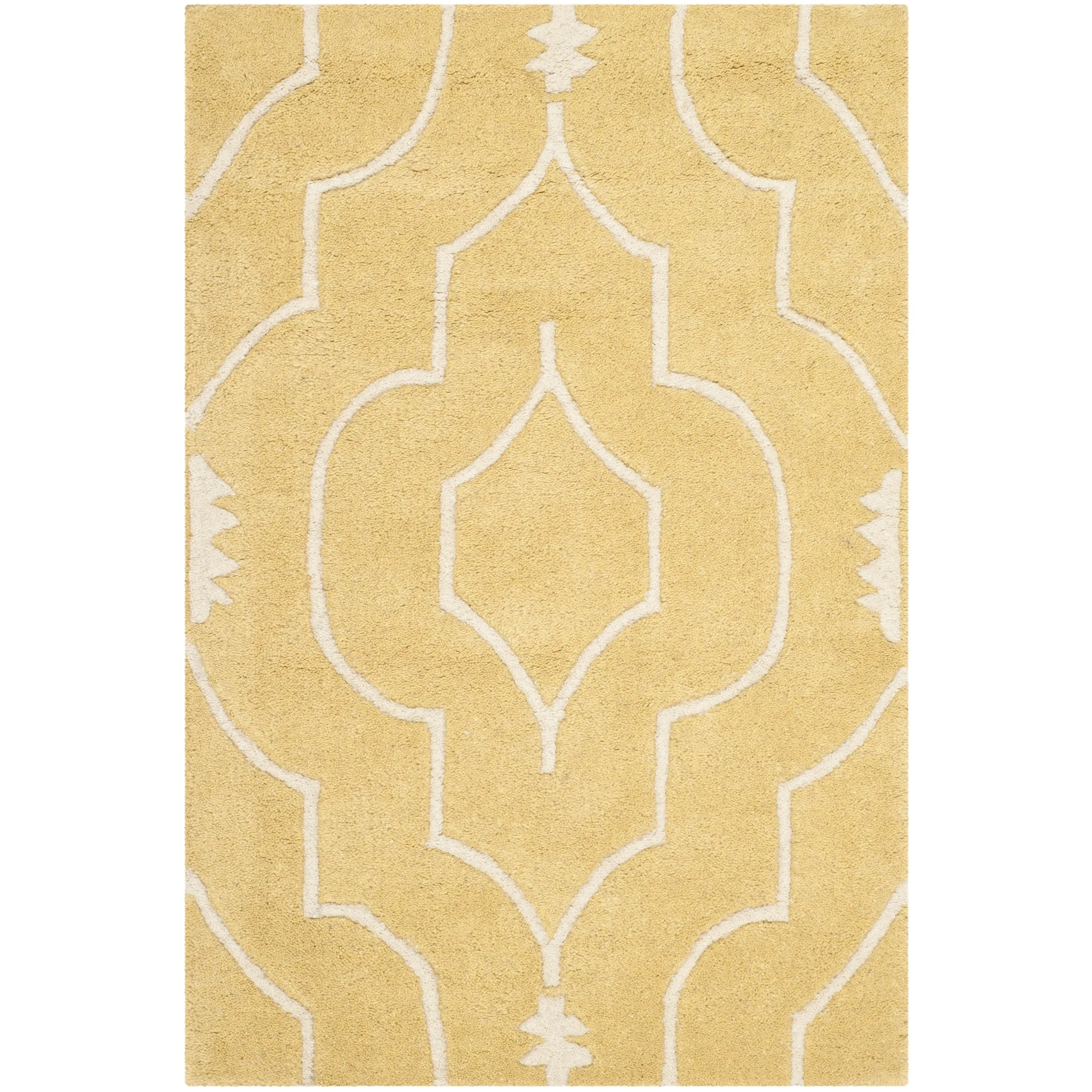 SAFAVIEH Handmade Chatham Cvetka Modern Moroccan Wool Rug