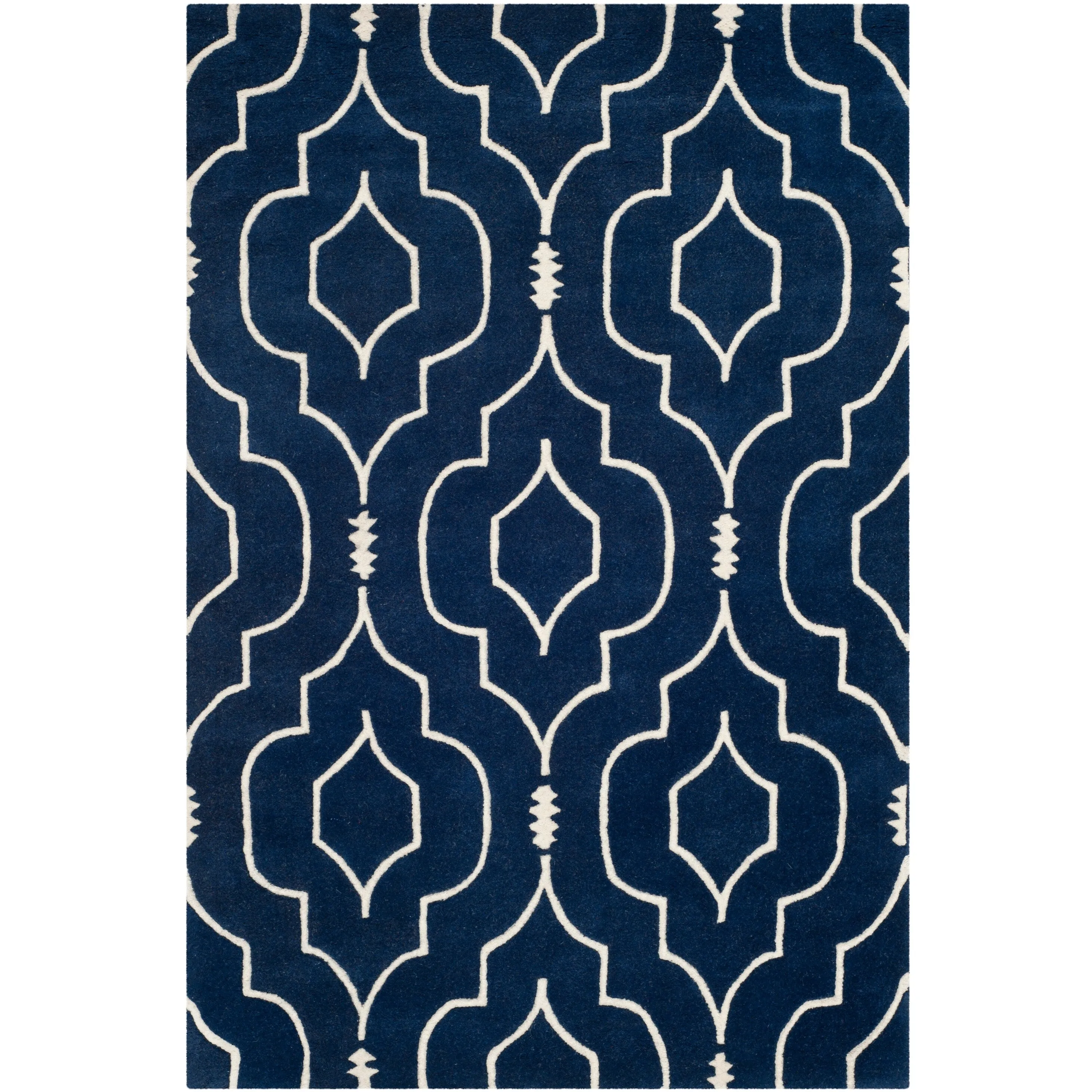 SAFAVIEH Handmade Chatham Cvetka Modern Moroccan Wool Rug