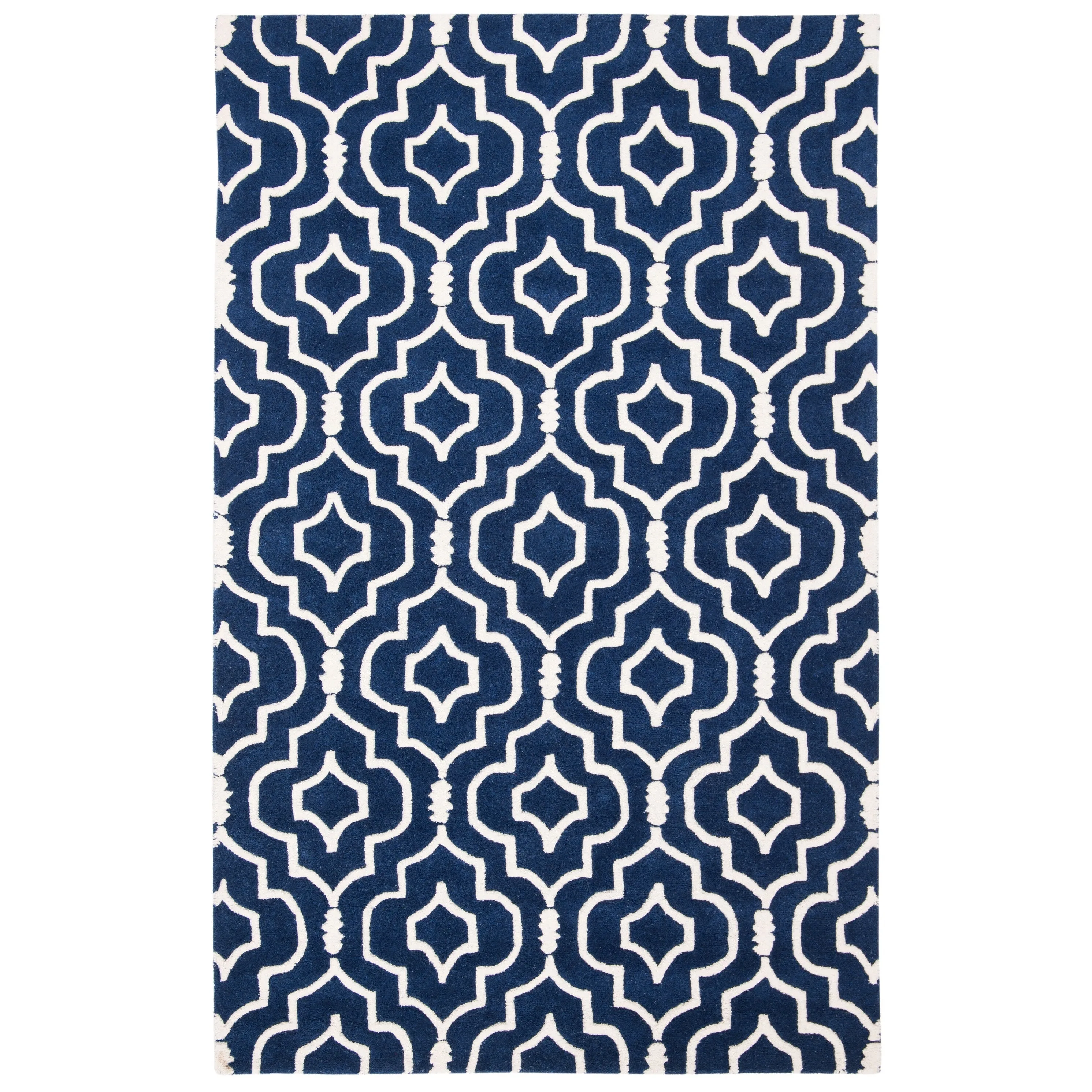 SAFAVIEH Handmade Chatham Cvetka Modern Moroccan Wool Rug