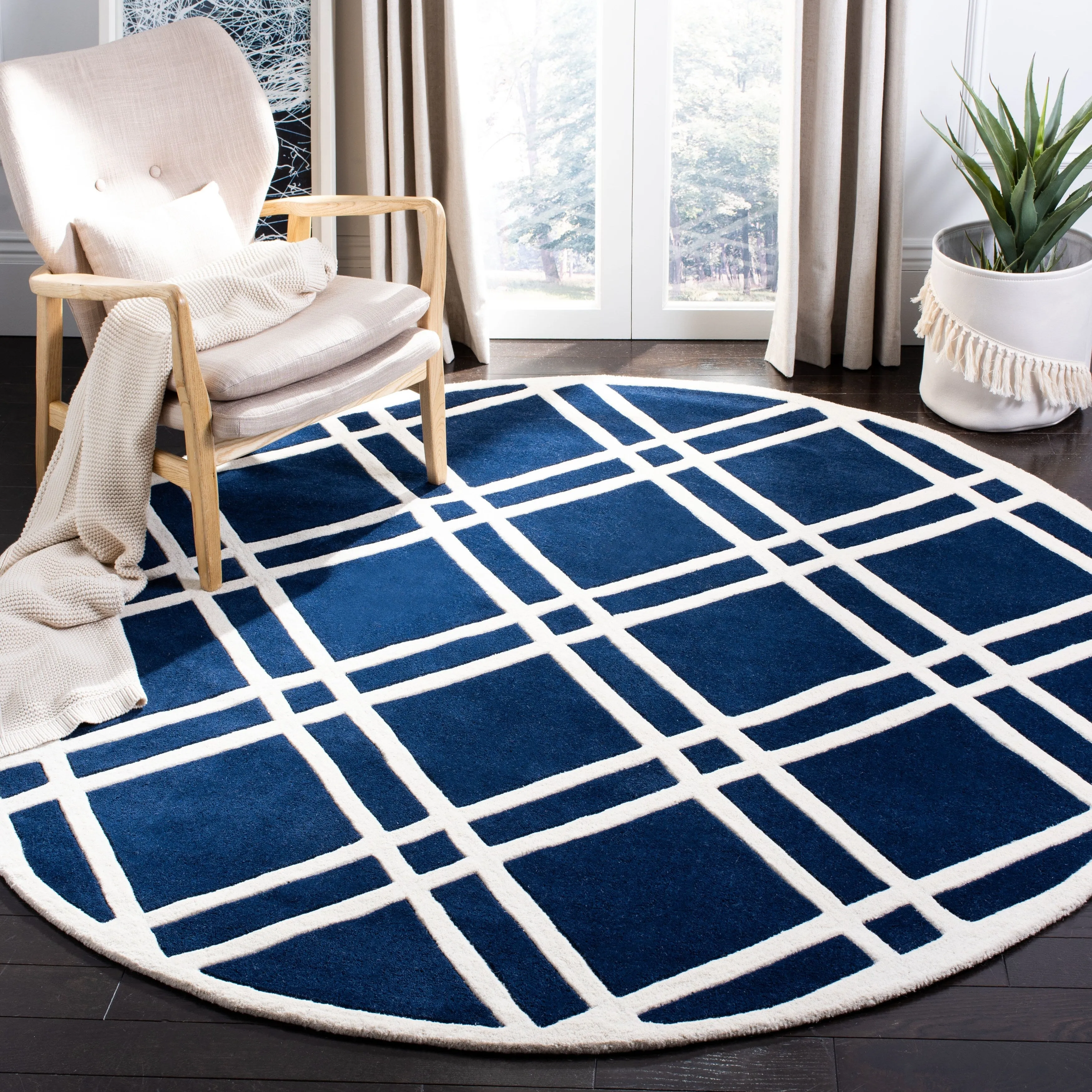 SAFAVIEH Handmade Chatham Geronda Modern Moroccan Wool Rug