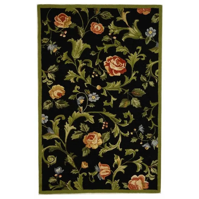 SAFAVIEH Handmade Chelsea Ageet French Country Floral Wool Rug
