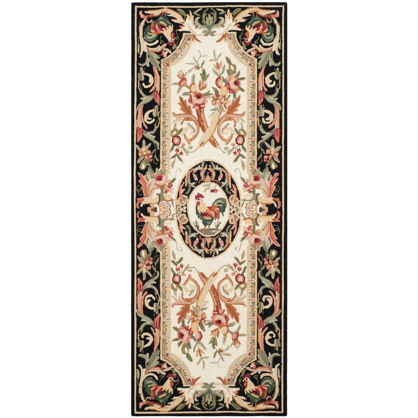 SAFAVIEH Handmade Chelsea Anni French Country Rooster Wool Rug
