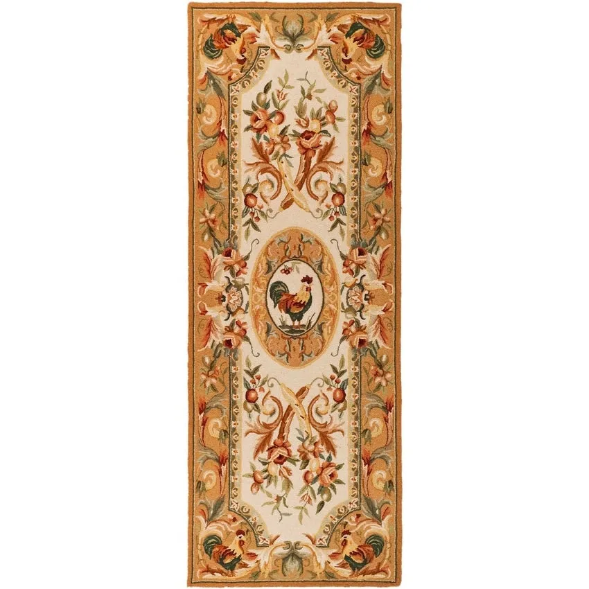 SAFAVIEH Handmade Chelsea Anni French Country Rooster Wool Rug