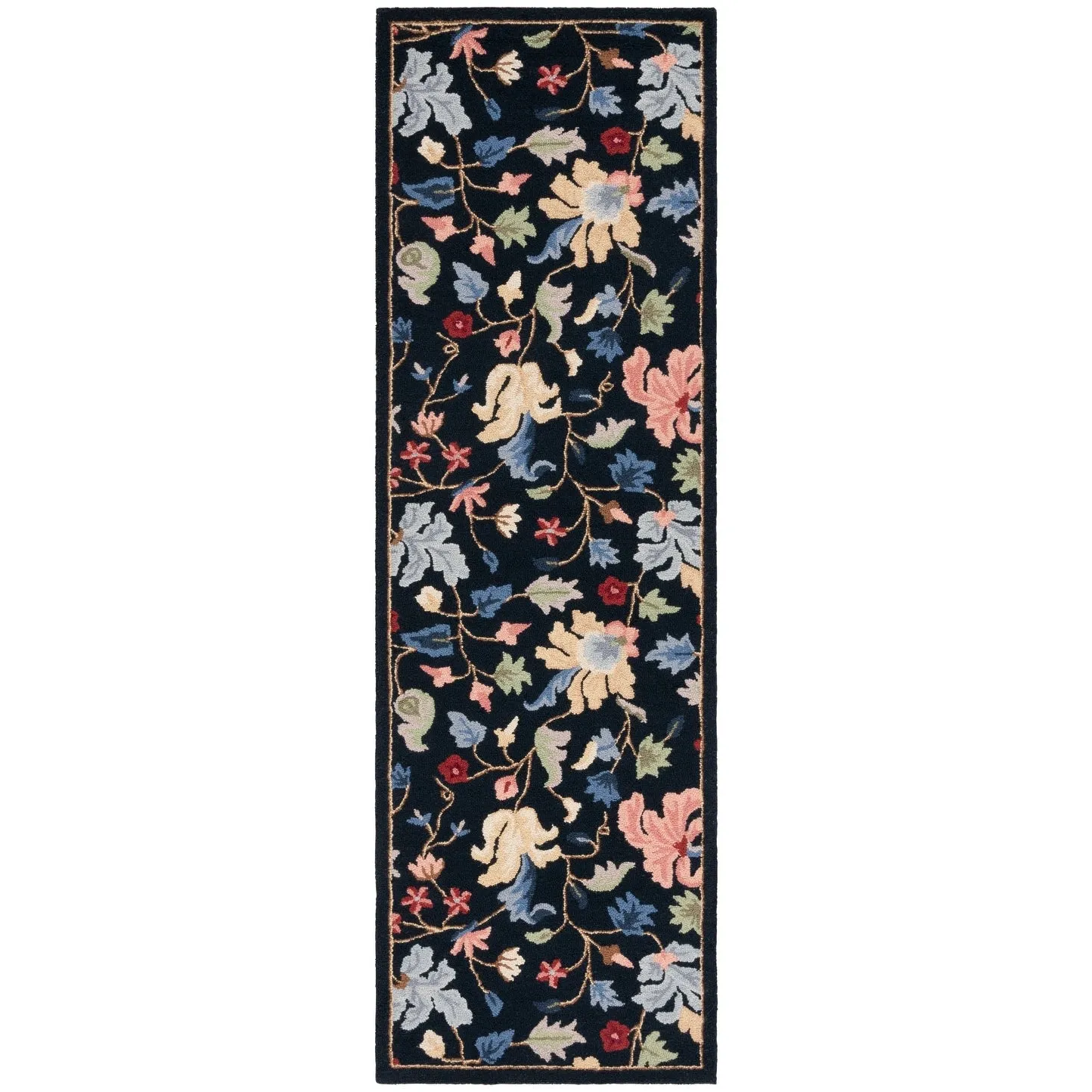 SAFAVIEH Handmade Chelsea Dineke French Country Floral Wool Rug