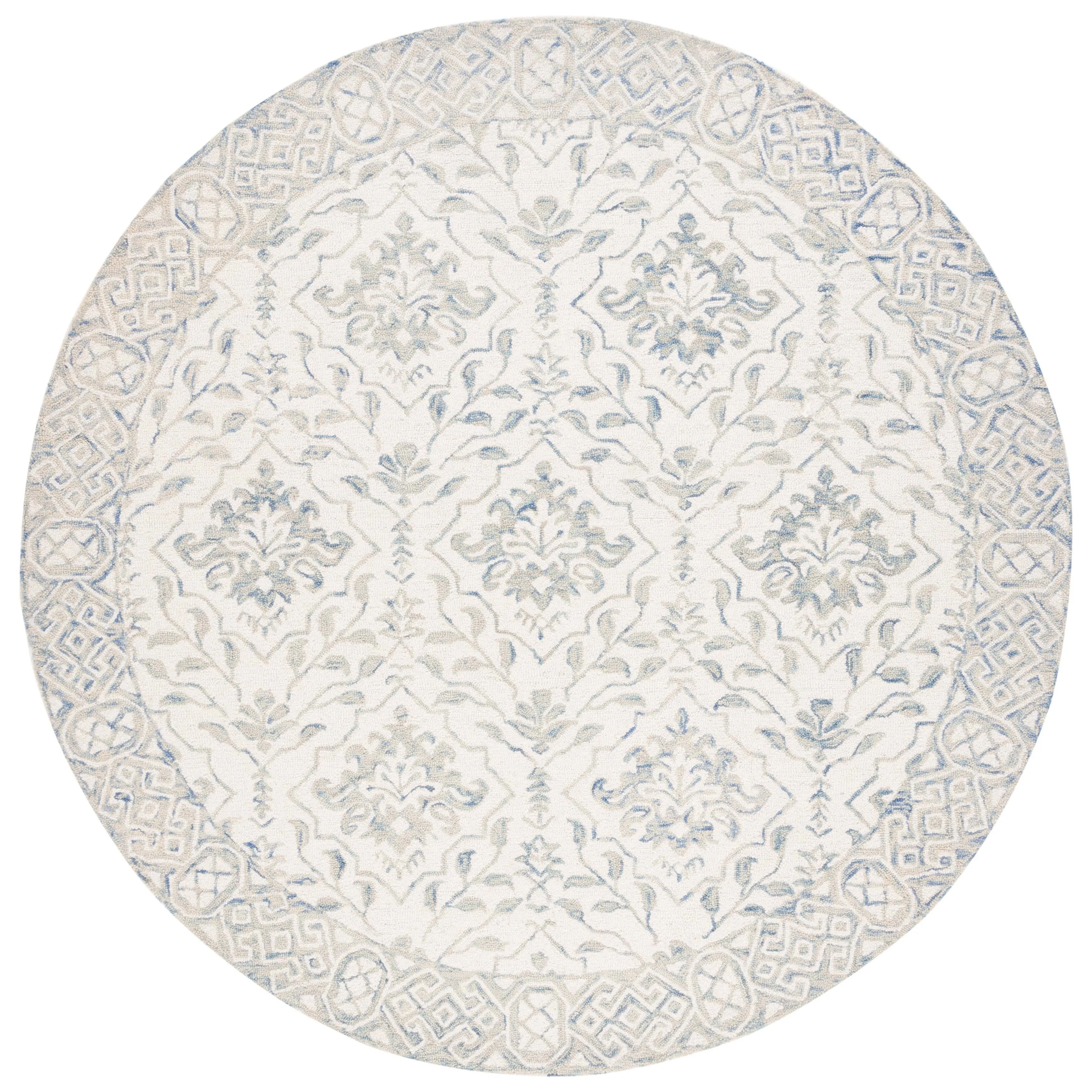 SAFAVIEH Handmade Dip Dye Elvedina Floral Wool Rug
