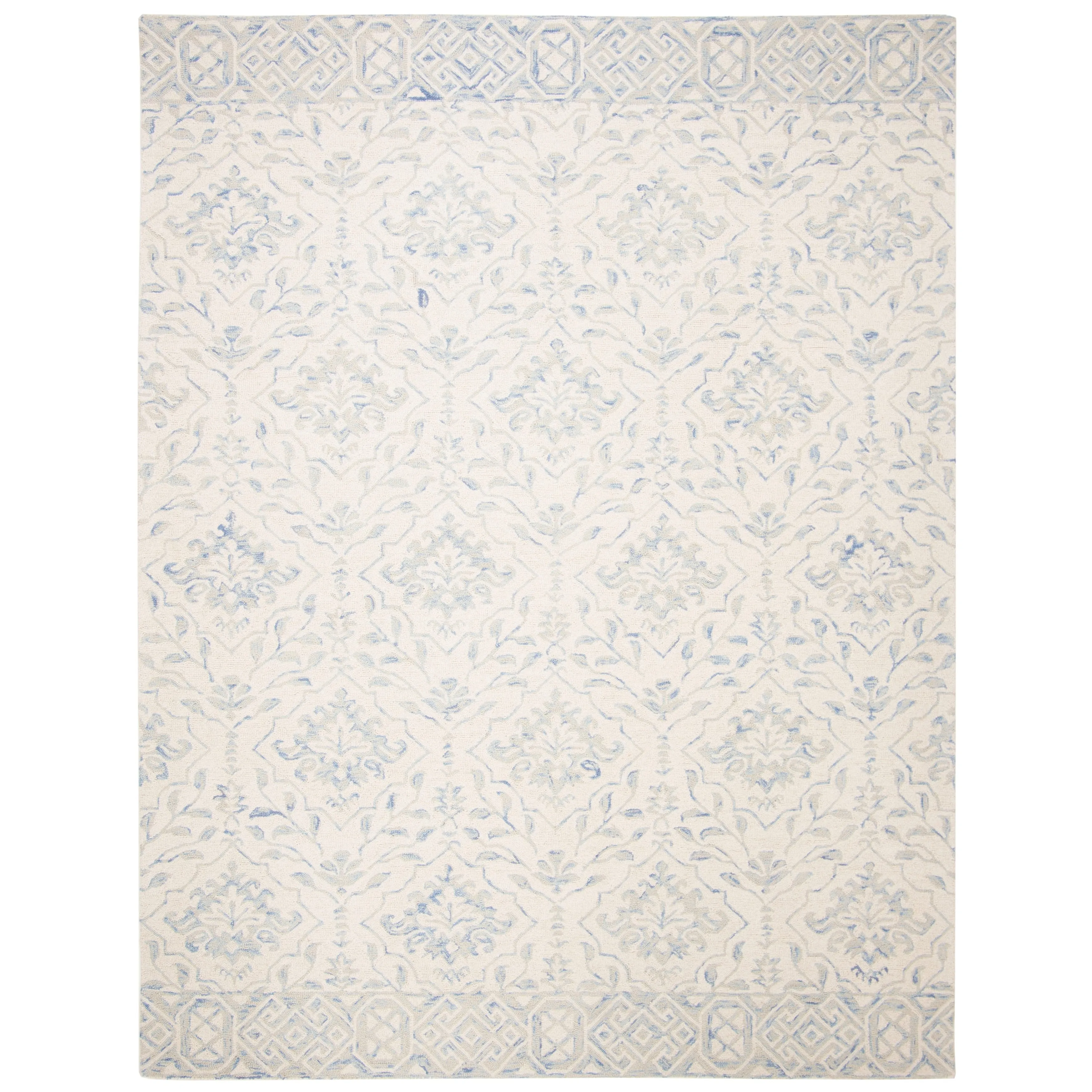 SAFAVIEH Handmade Dip Dye Elvedina Floral Wool Rug