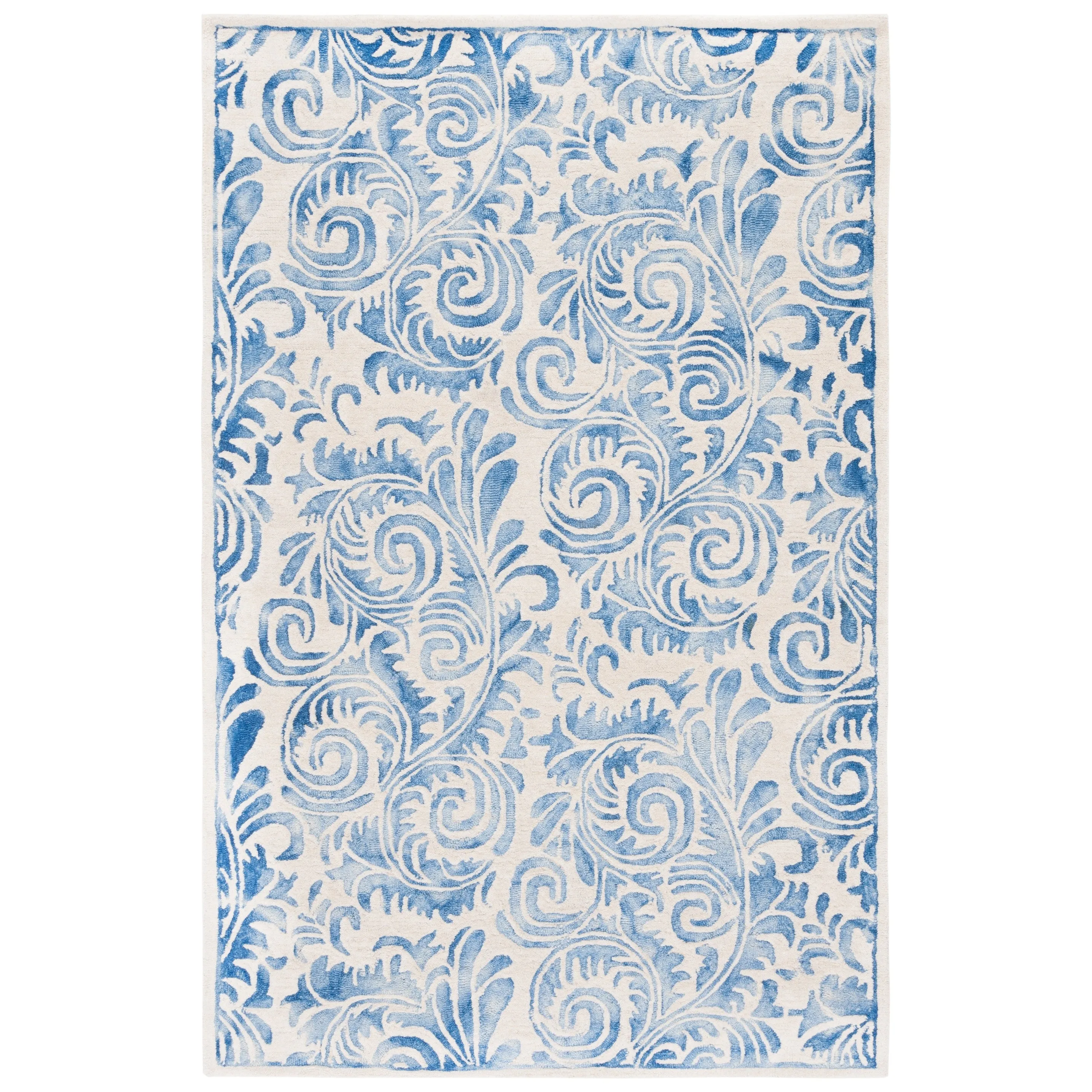 SAFAVIEH Handmade Dip Dye Kaushalya Geometric Wool Rug