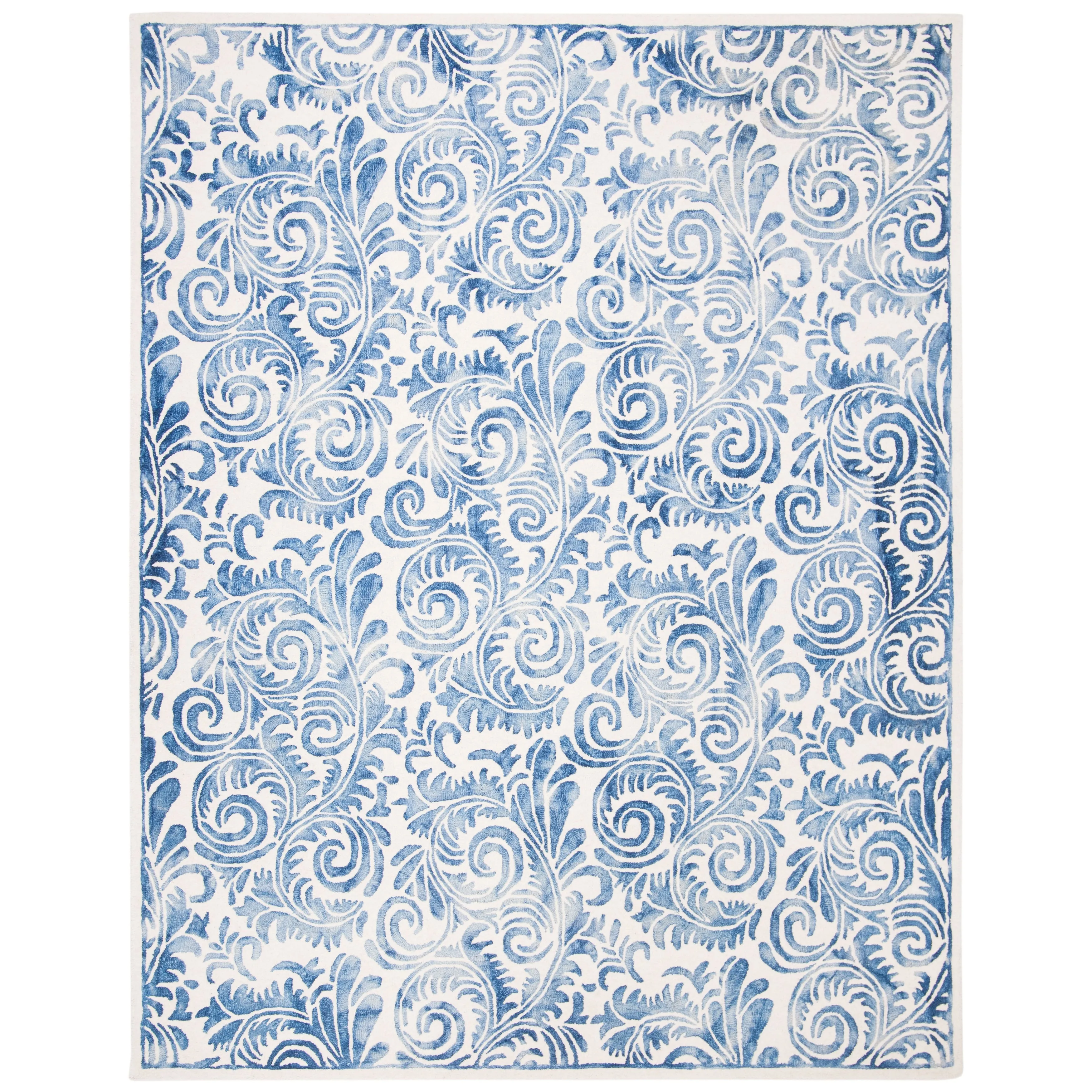 SAFAVIEH Handmade Dip Dye Kaushalya Geometric Wool Rug