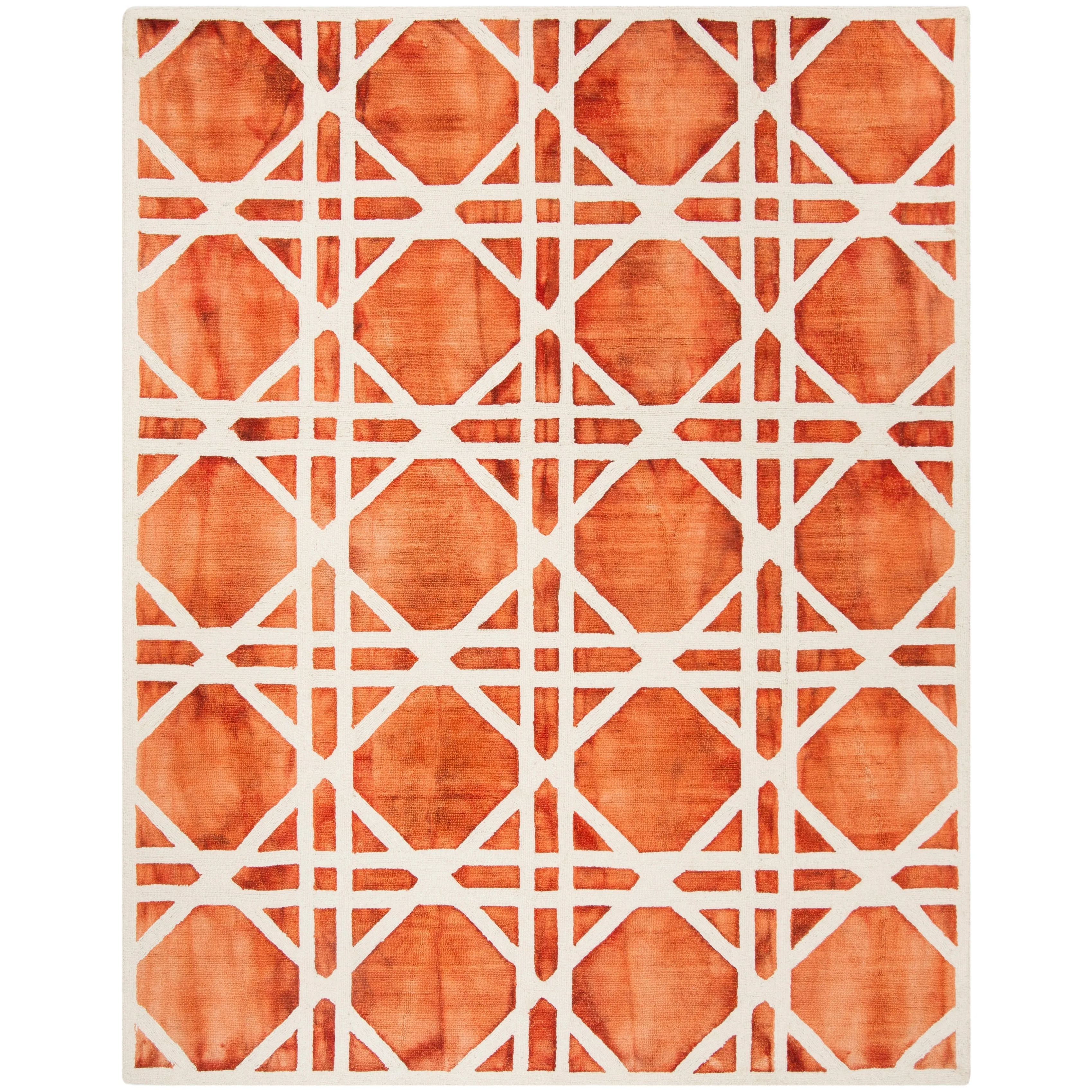SAFAVIEH Handmade Dip Dye Oceana Geometric Wool Rug