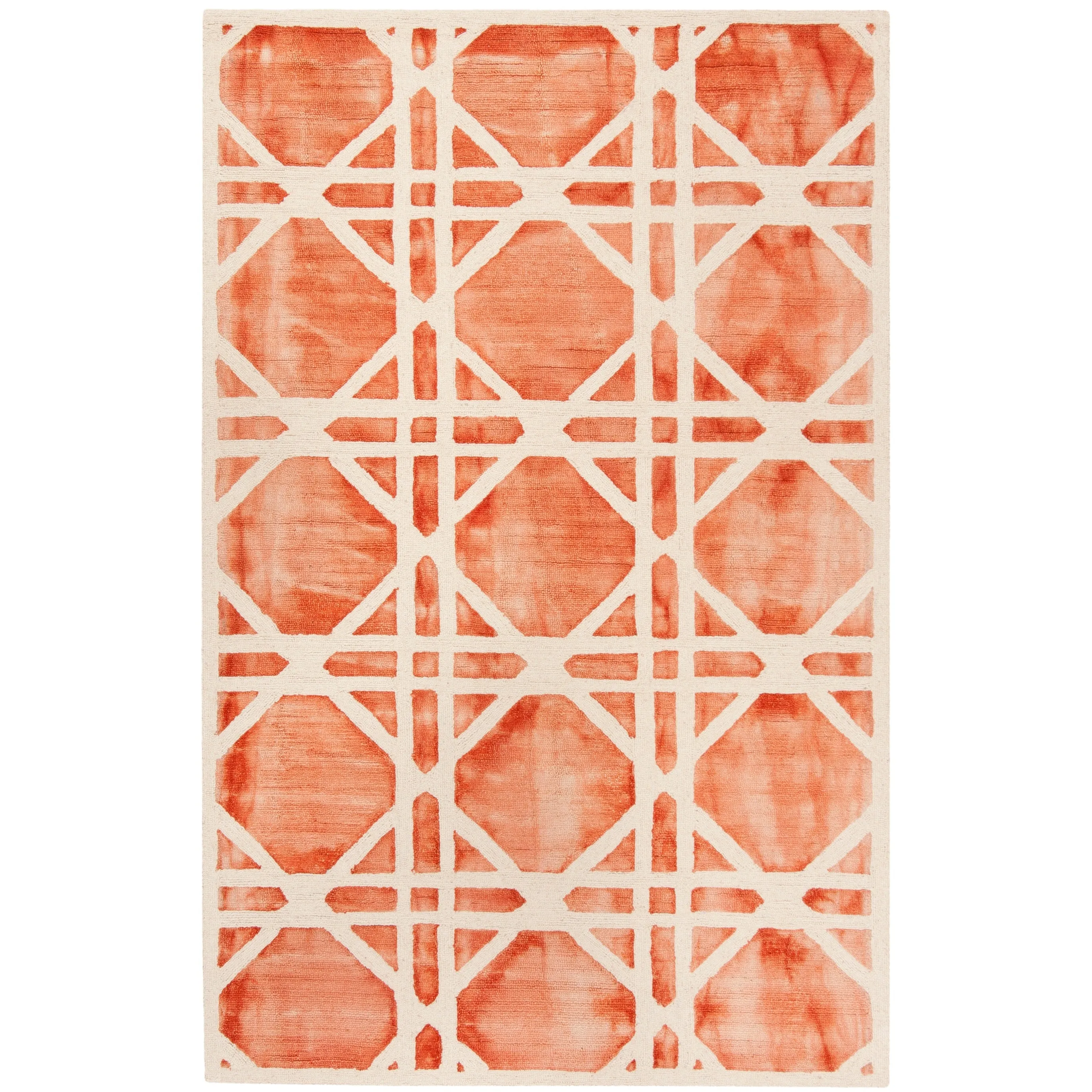 SAFAVIEH Handmade Dip Dye Oceana Geometric Wool Rug