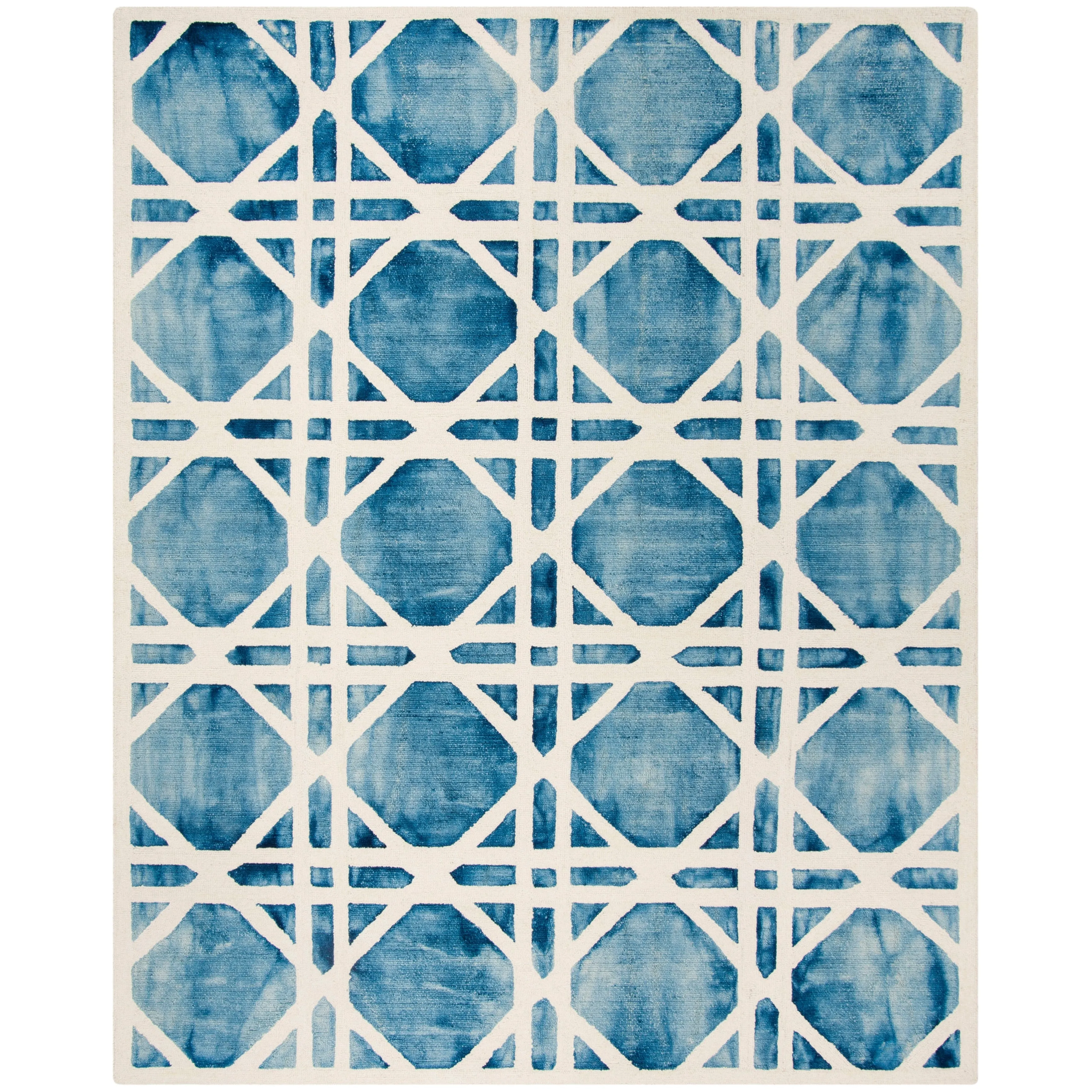 SAFAVIEH Handmade Dip Dye Oceana Geometric Wool Rug