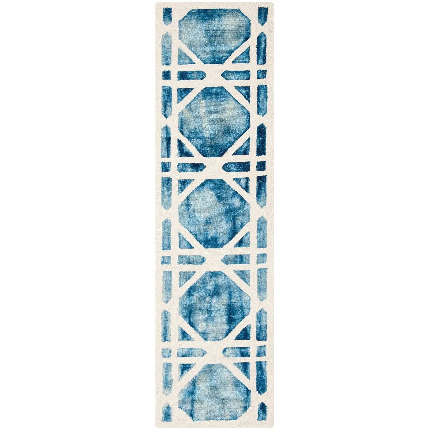 SAFAVIEH Handmade Dip Dye Oceana Geometric Wool Rug