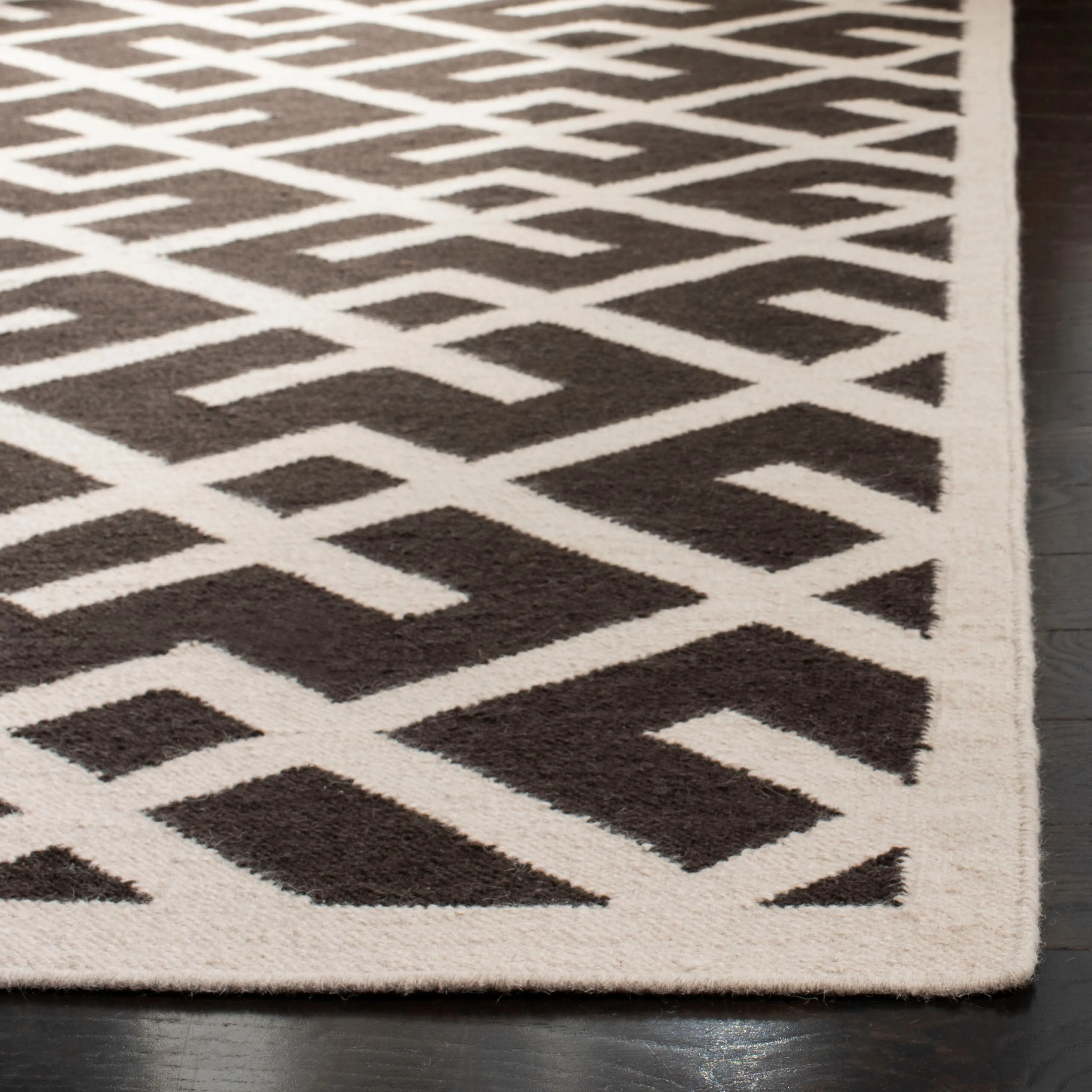 SAFAVIEH Handmade Flatweave Dhurries Eildine Modern Moroccan Wool Rug