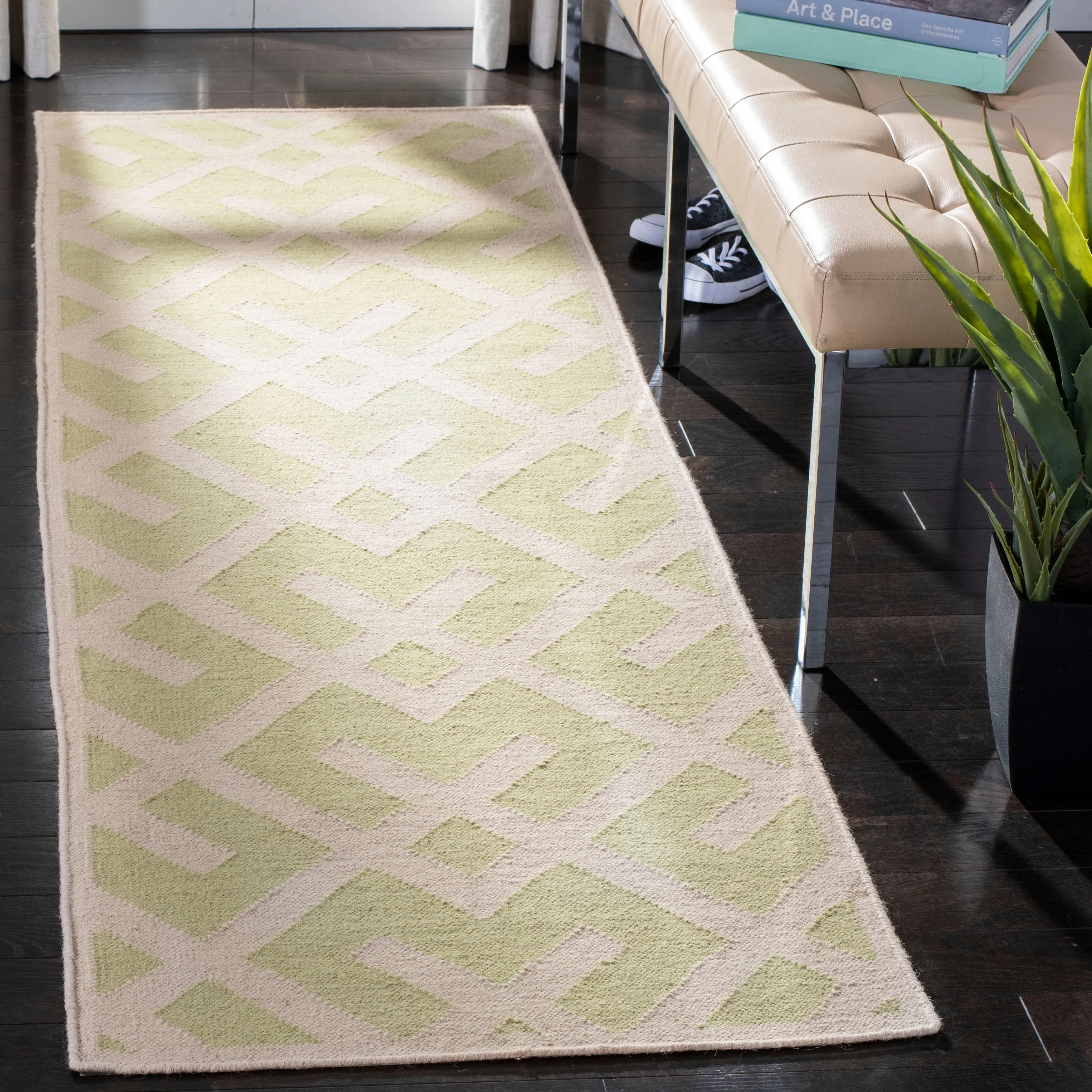 SAFAVIEH Handmade Flatweave Dhurries Eildine Modern Moroccan Wool Rug