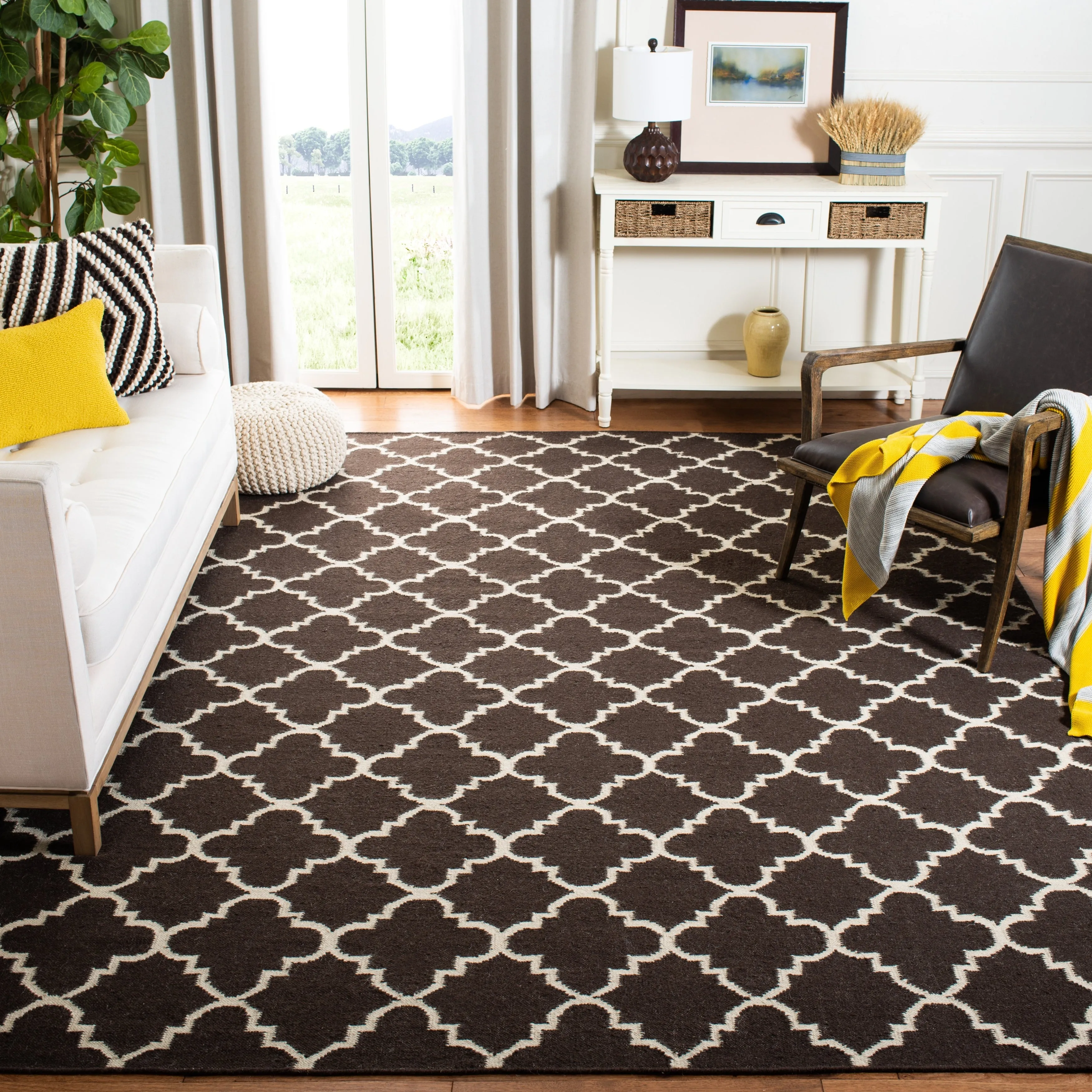 SAFAVIEH Handmade Flatweave Dhurries Taalke Modern Wool Rug
