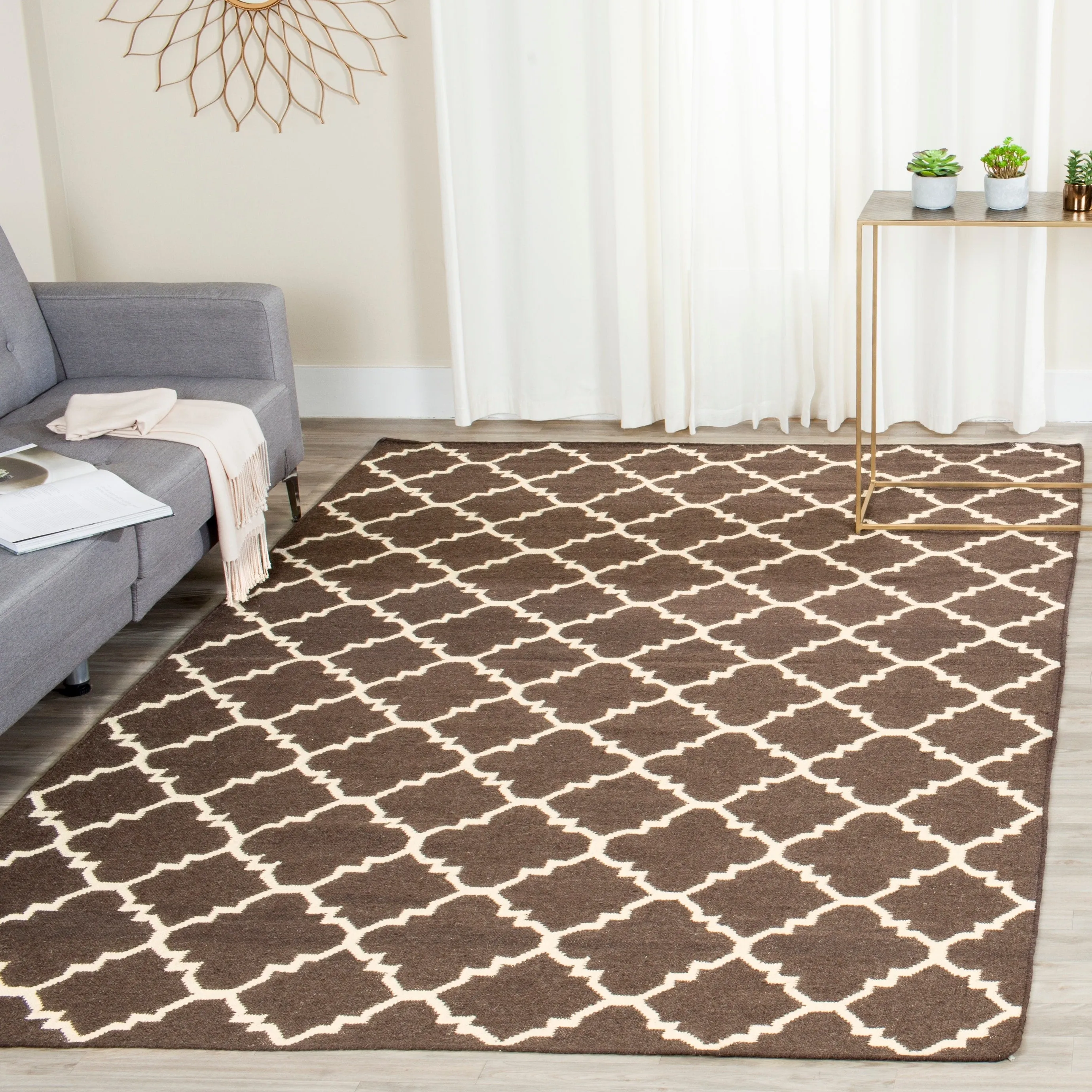 SAFAVIEH Handmade Flatweave Dhurries Taalke Modern Wool Rug