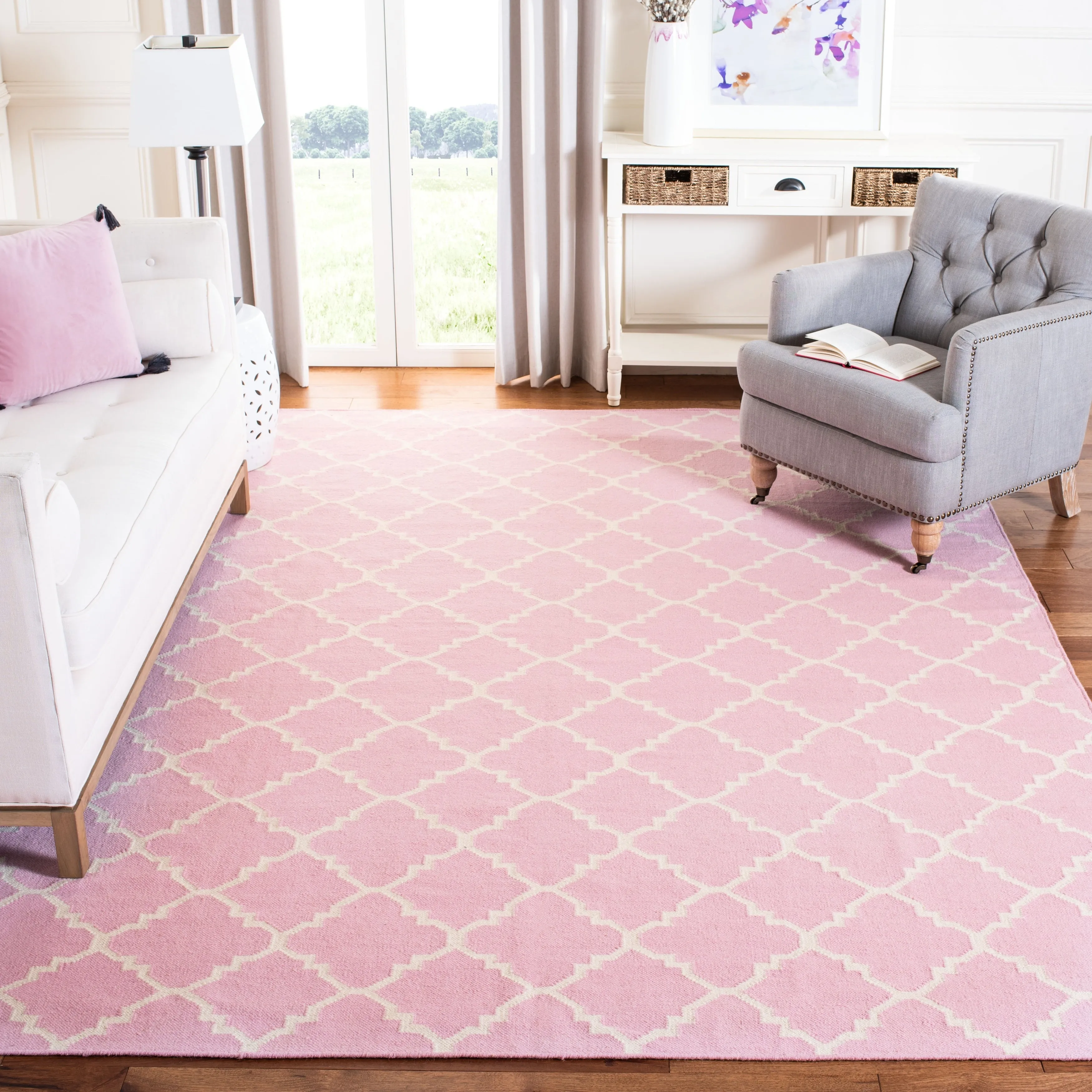 SAFAVIEH Handmade Flatweave Dhurries Taalke Modern Wool Rug