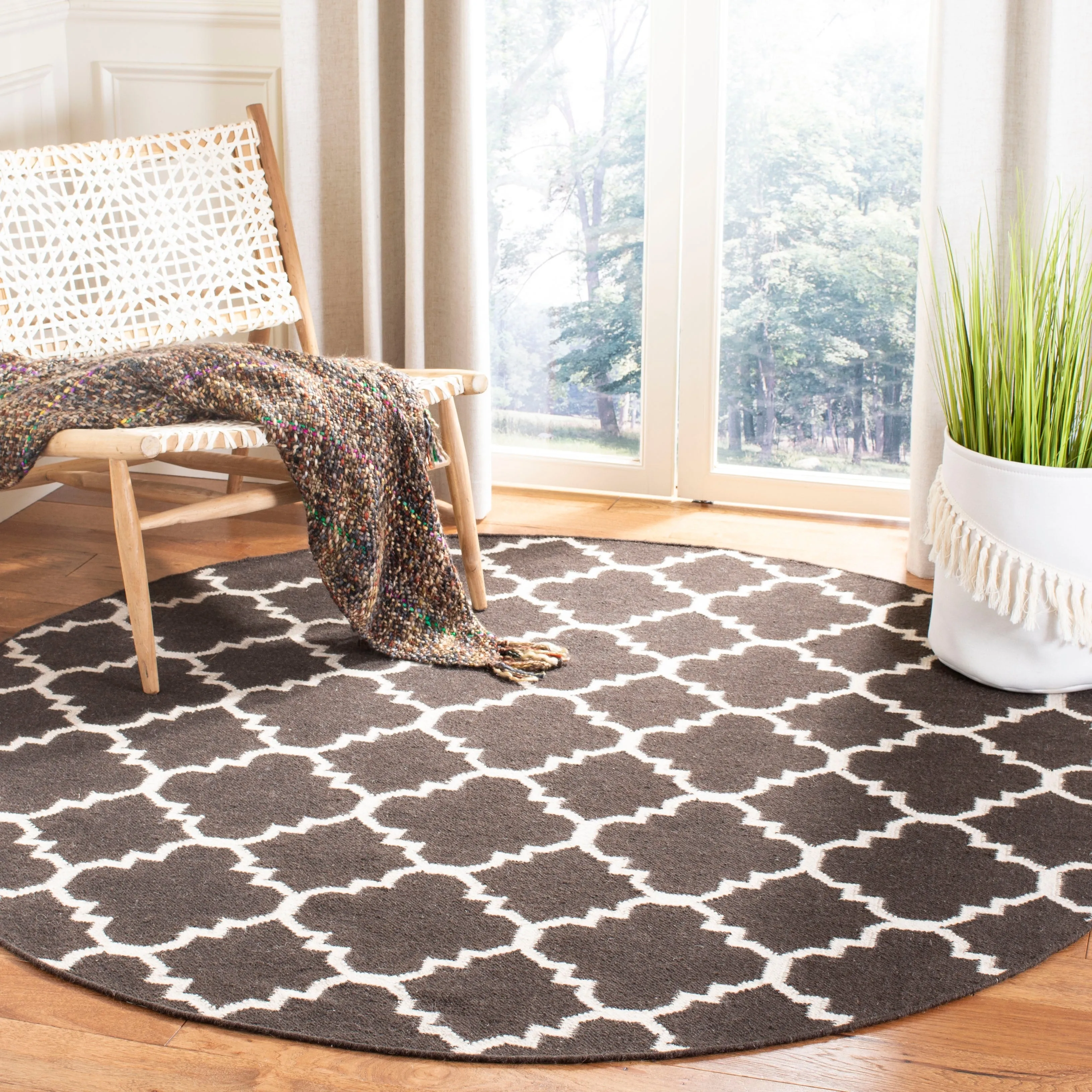 SAFAVIEH Handmade Flatweave Dhurries Taalke Modern Wool Rug