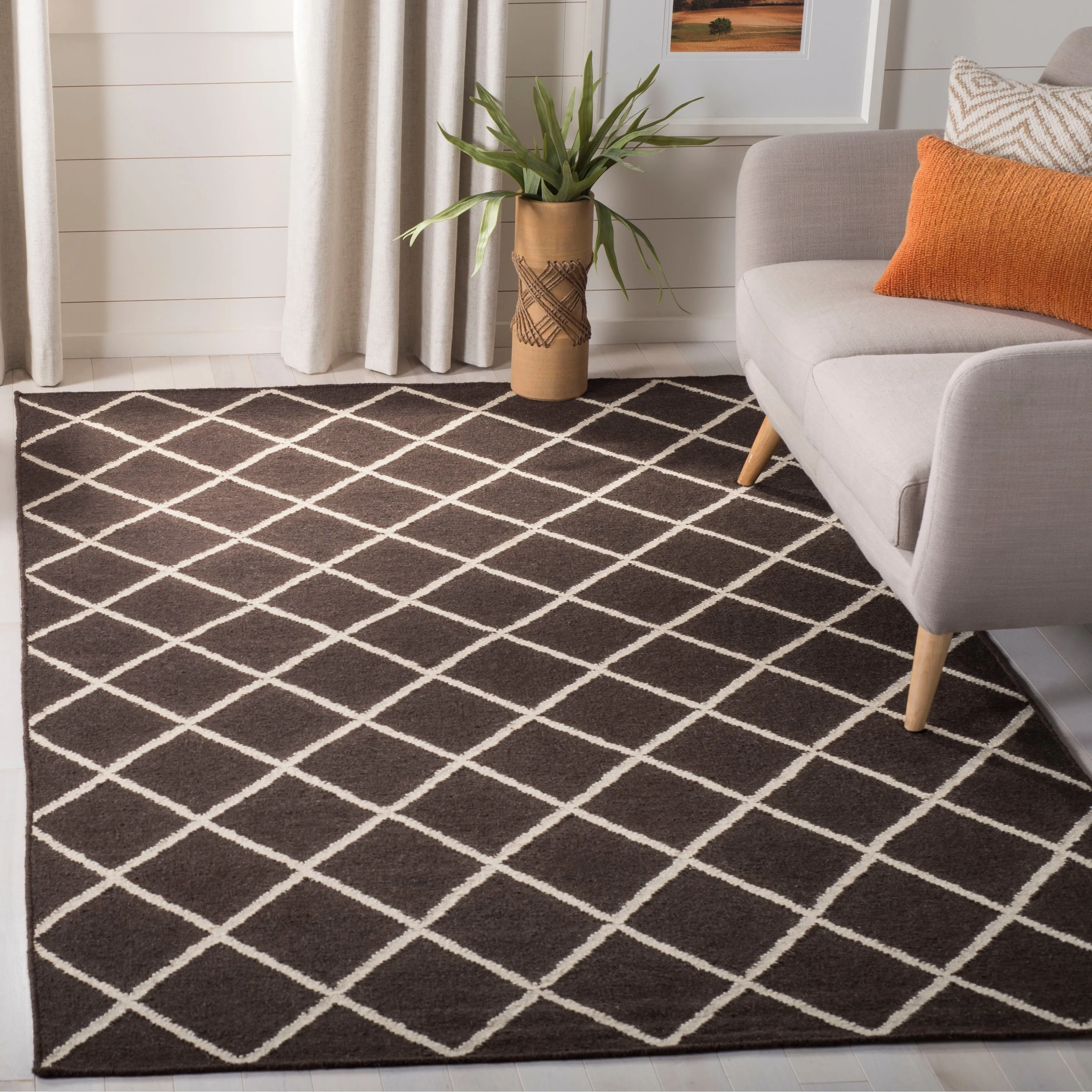 SAFAVIEH Handmade Flatweave Dhurries Valdi Modern Moroccan Wool Rug
