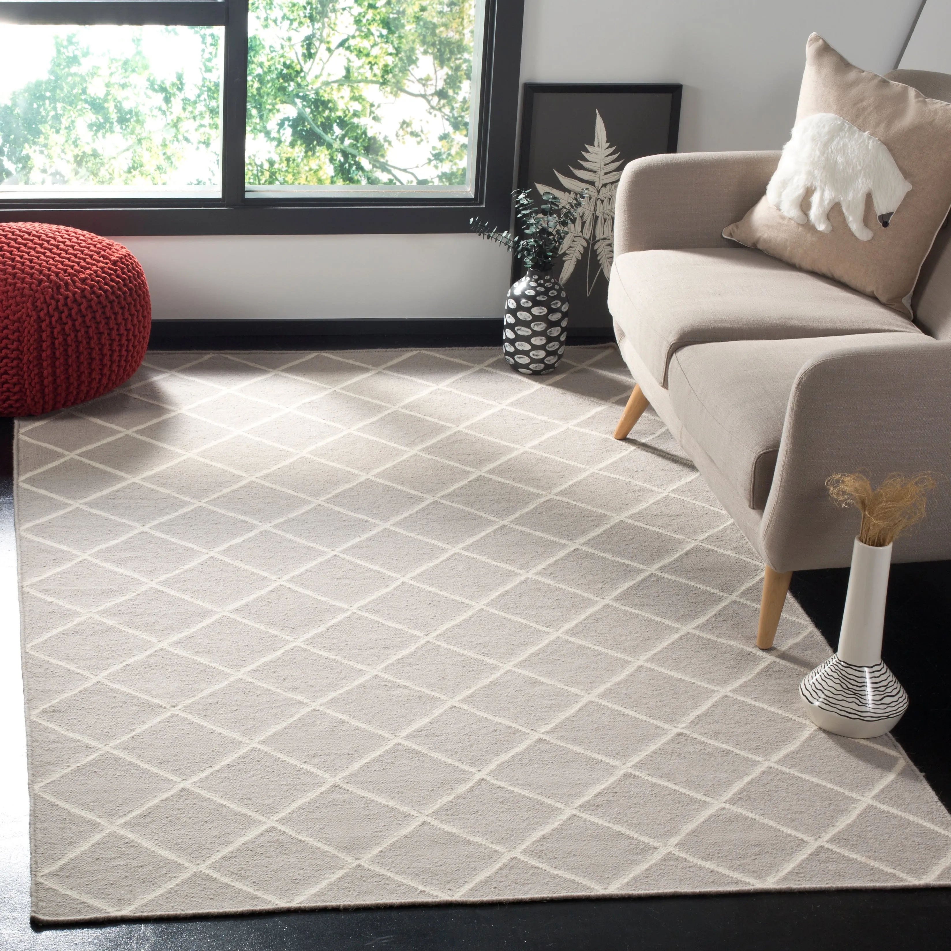 SAFAVIEH Handmade Flatweave Dhurries Valdi Modern Moroccan Wool Rug