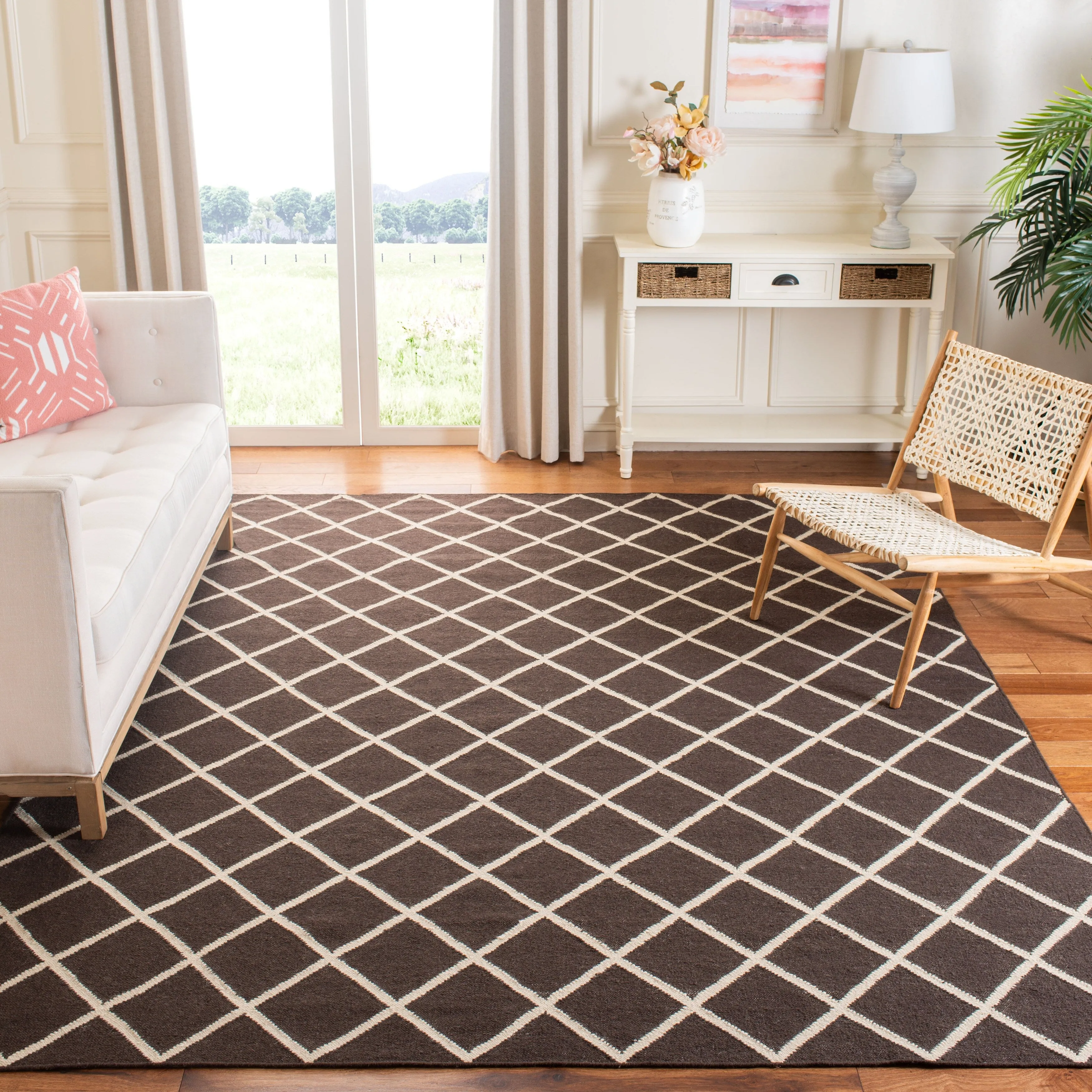 SAFAVIEH Handmade Flatweave Dhurries Valdi Modern Moroccan Wool Rug