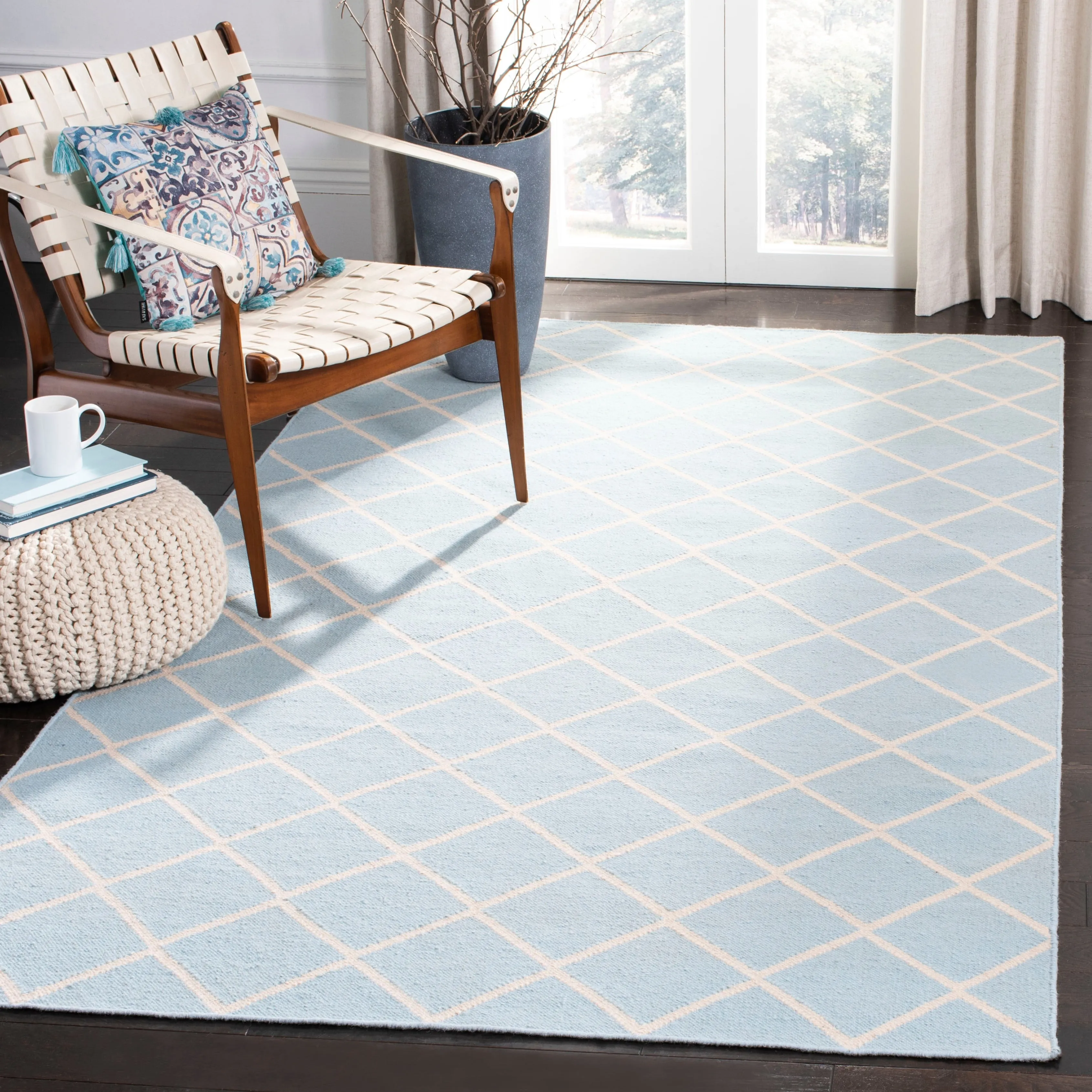 SAFAVIEH Handmade Flatweave Dhurries Valdi Modern Moroccan Wool Rug