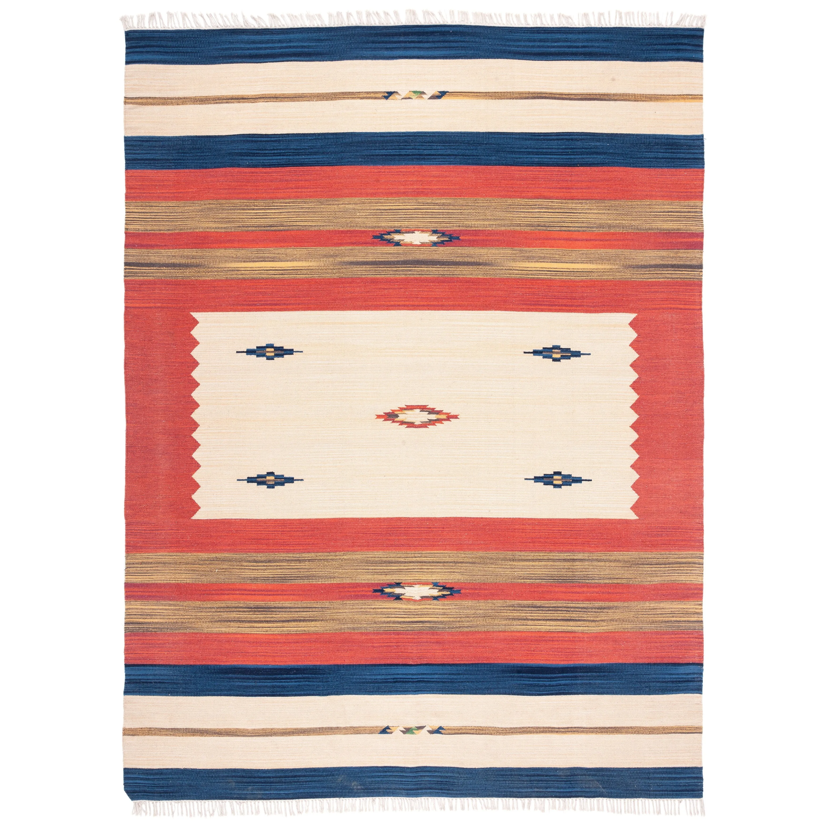 SAFAVIEH Handmade Flatweave Montauk Sheffield Boho Tribal Cotton Rug