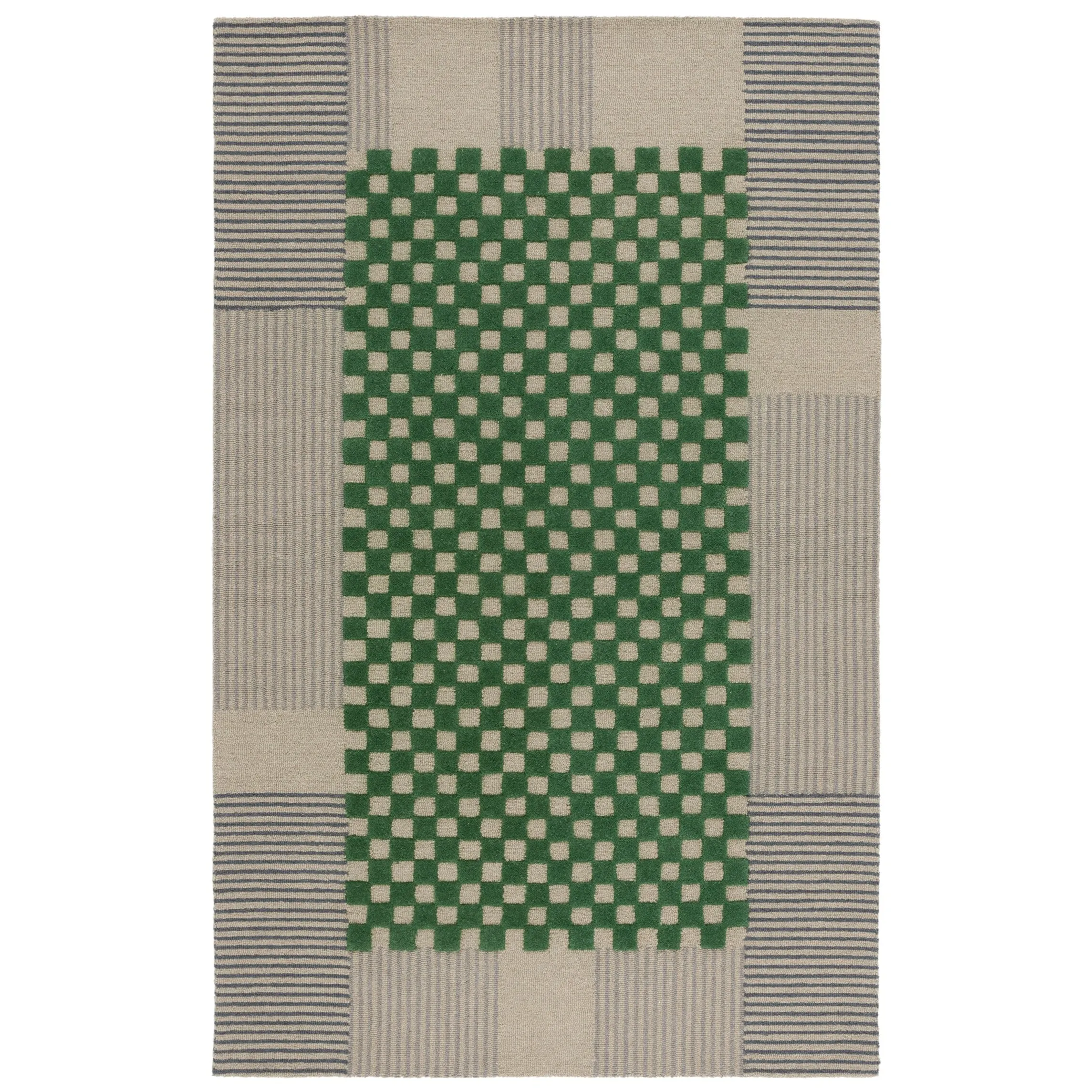 SAFAVIEH Handmade Genre Kiek Checkered Wool Rug