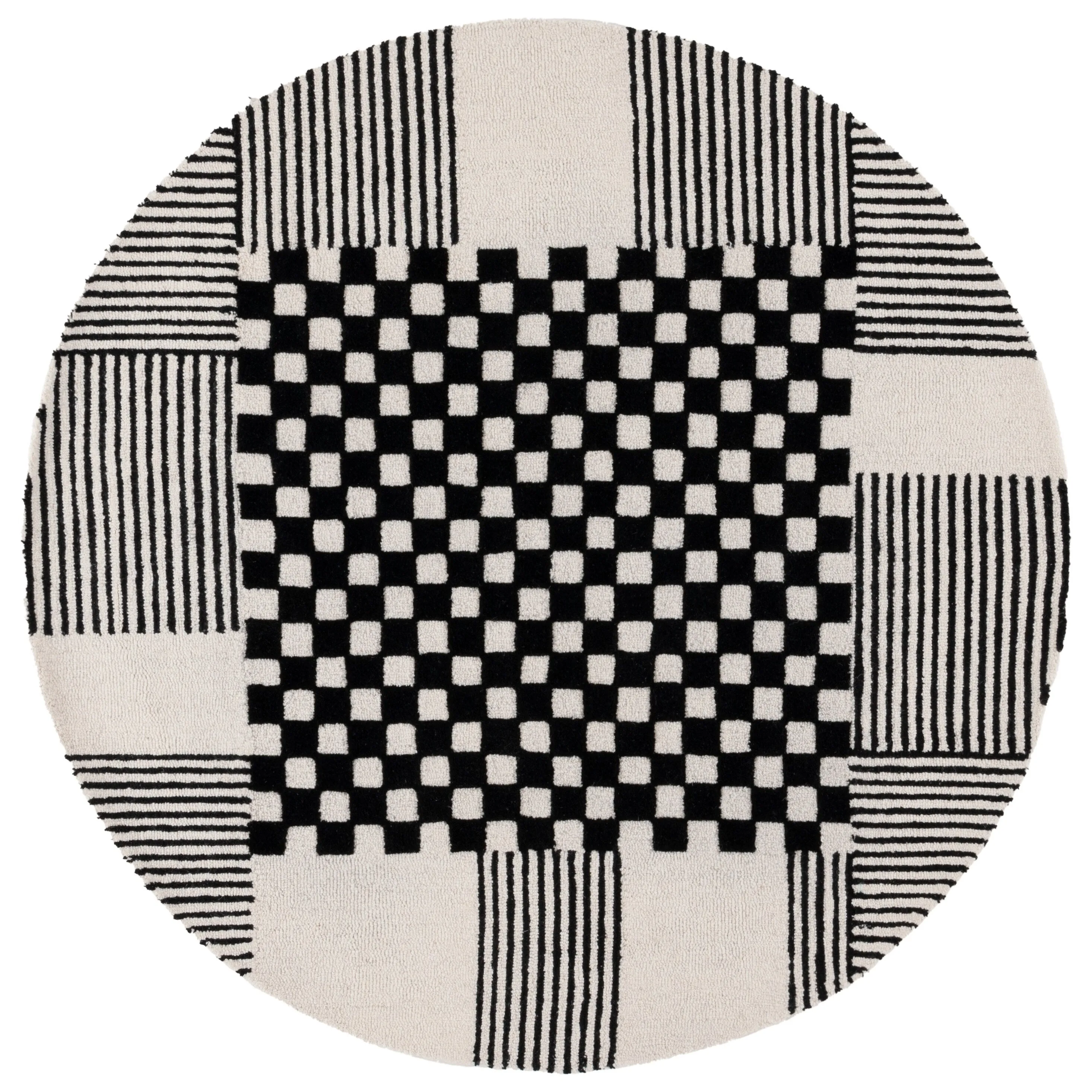 SAFAVIEH Handmade Genre Kiek Checkered Wool Rug