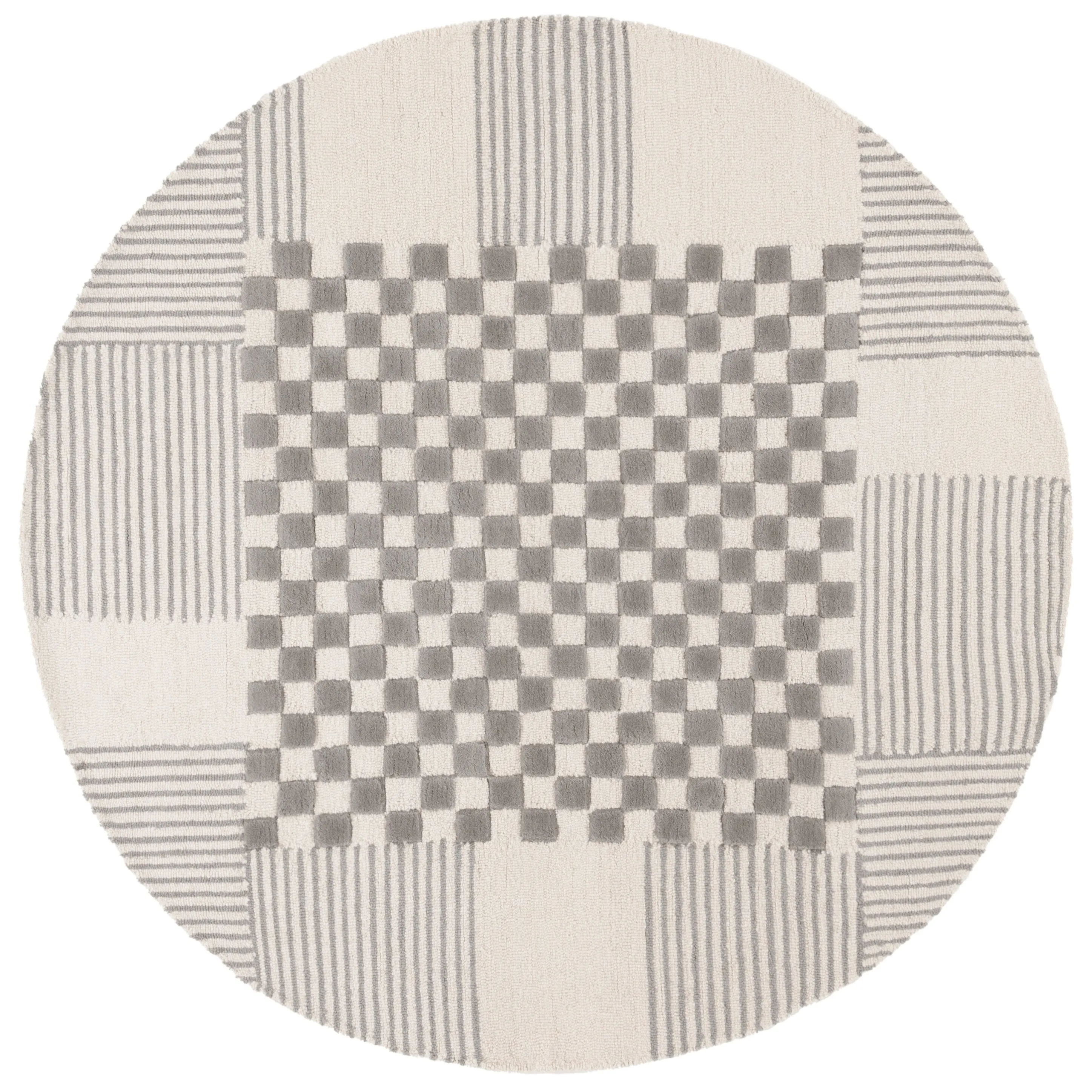 SAFAVIEH Handmade Genre Kiek Checkered Wool Rug