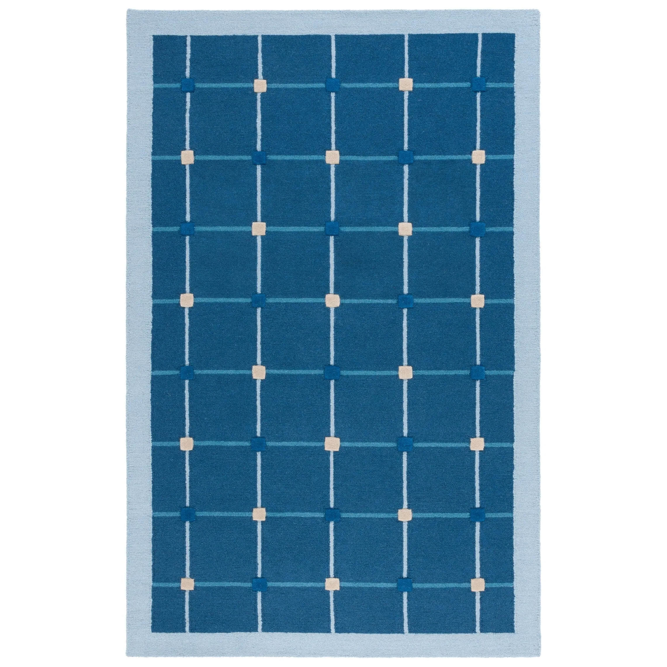 SAFAVIEH Handmade Genre Solenne Checkered Wool Rug