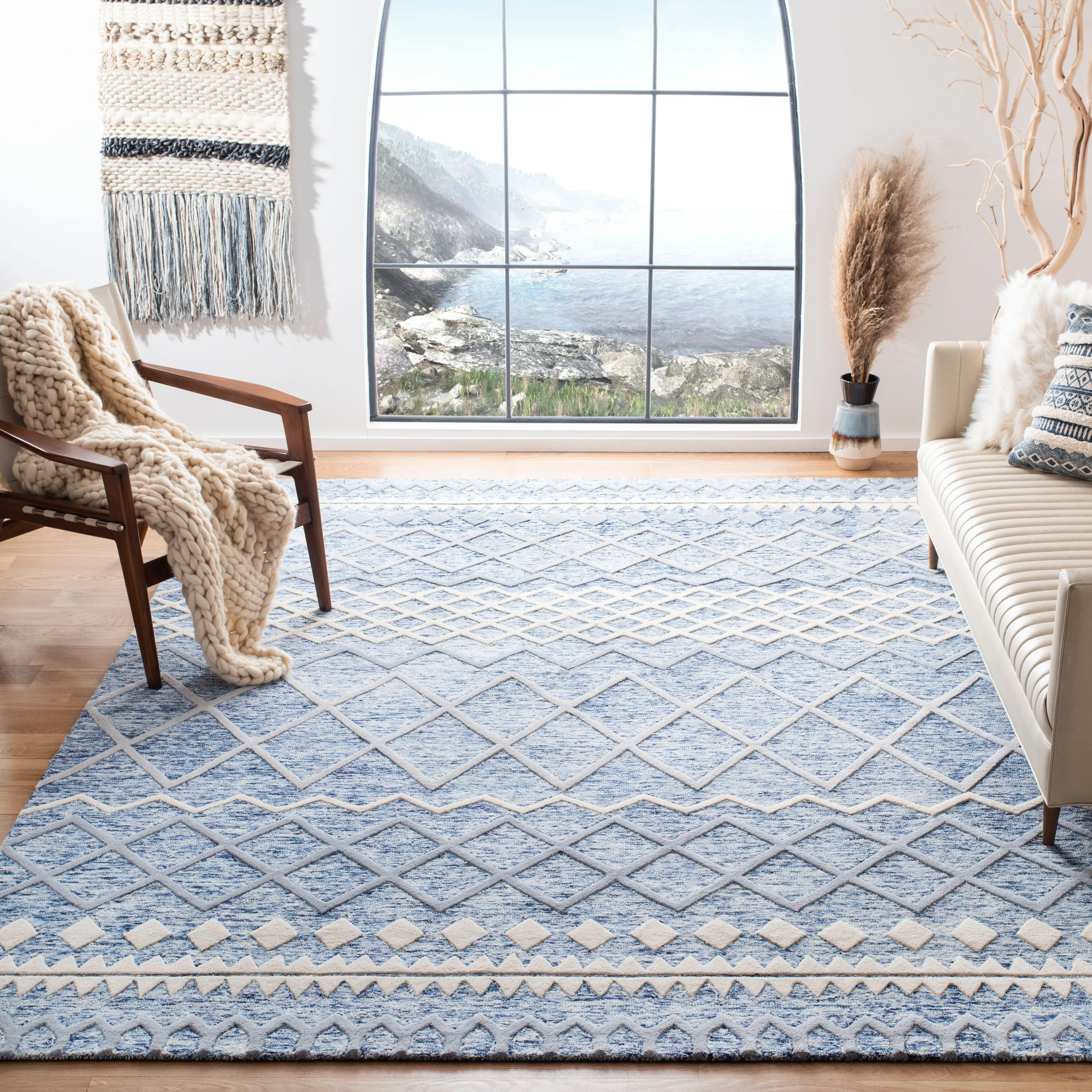 SAFAVIEH Handmade Glamour Gwenith Moroccan Wool Rug