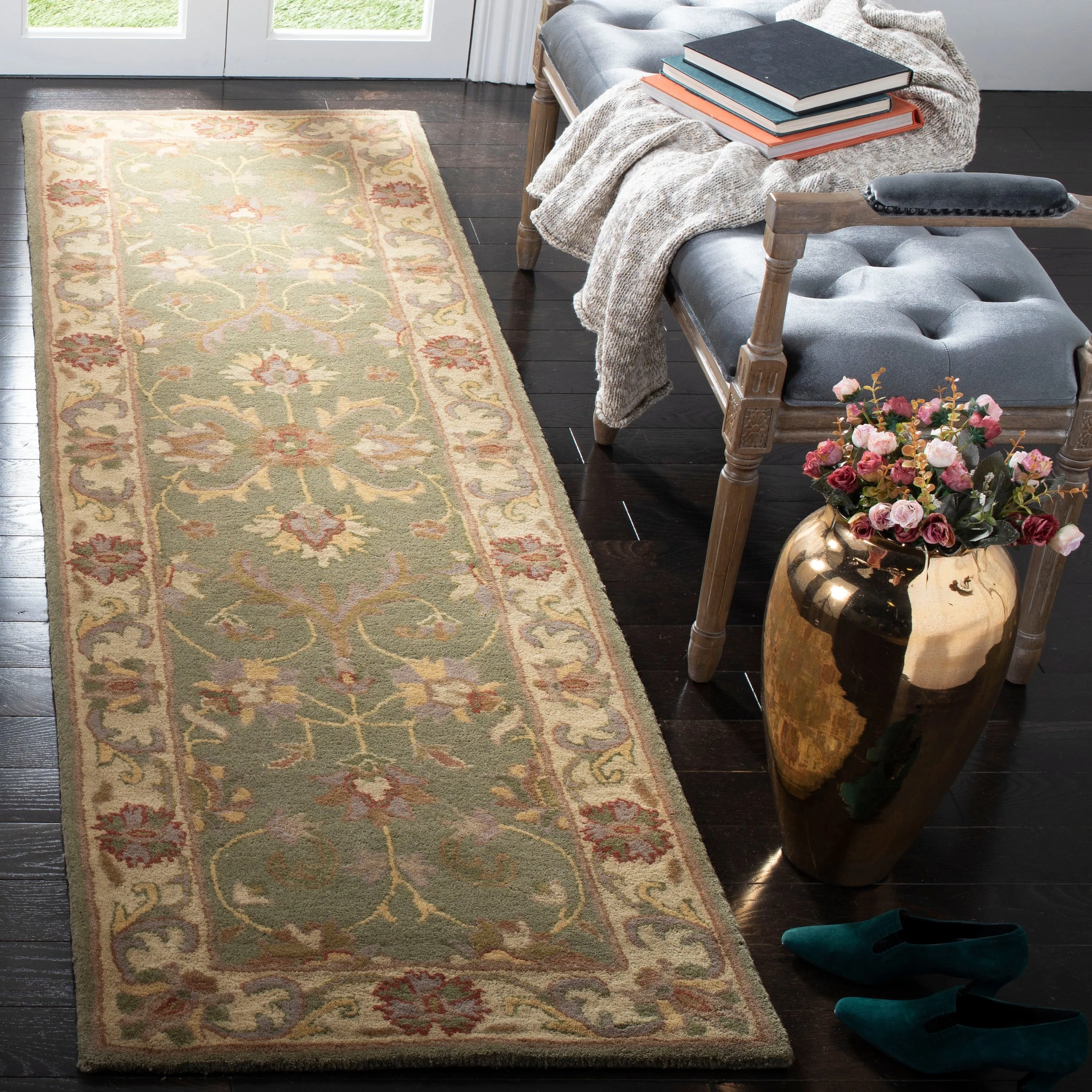 SAFAVIEH. Handmade Heritage Byzantium Traditional Oriental Wool Rug