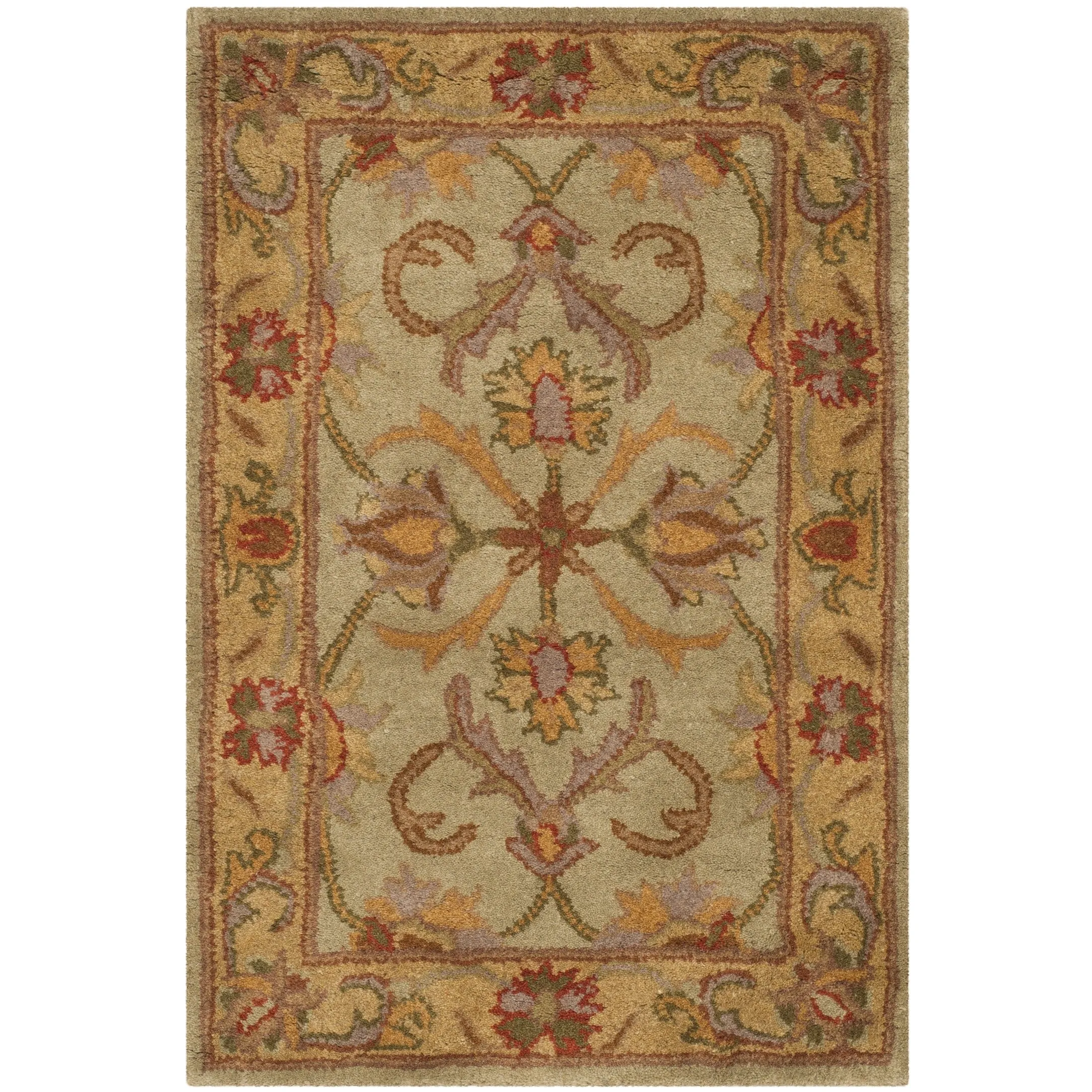 SAFAVIEH. Handmade Heritage Byzantium Traditional Oriental Wool Rug