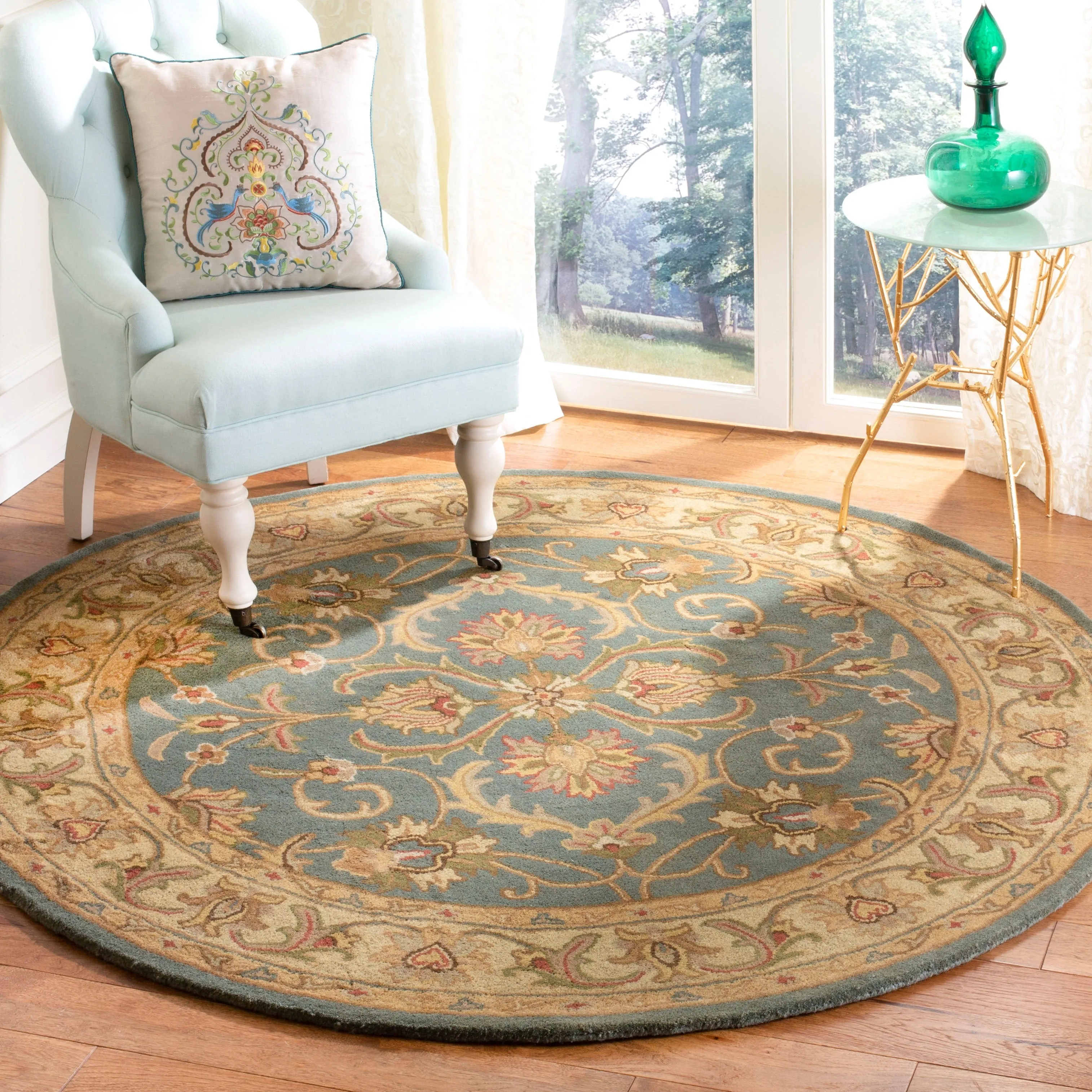 SAFAVIEH. Handmade Heritage Byzantium Traditional Oriental Wool Rug