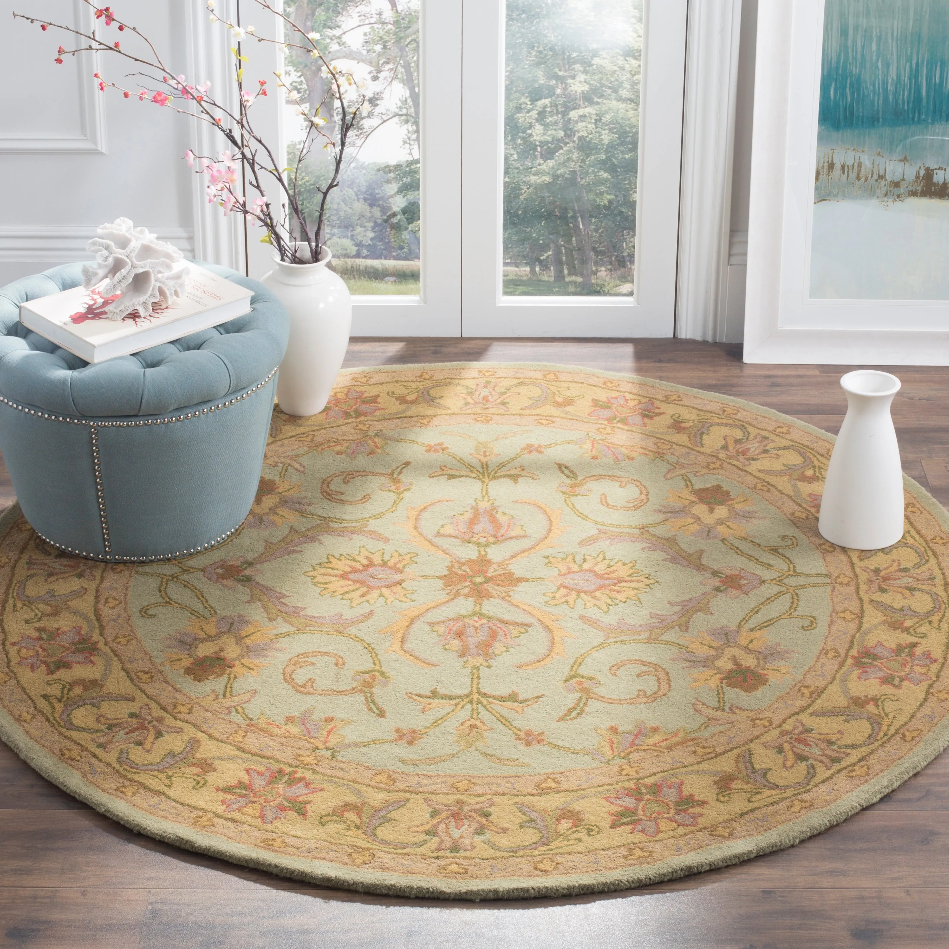 SAFAVIEH. Handmade Heritage Byzantium Traditional Oriental Wool Rug