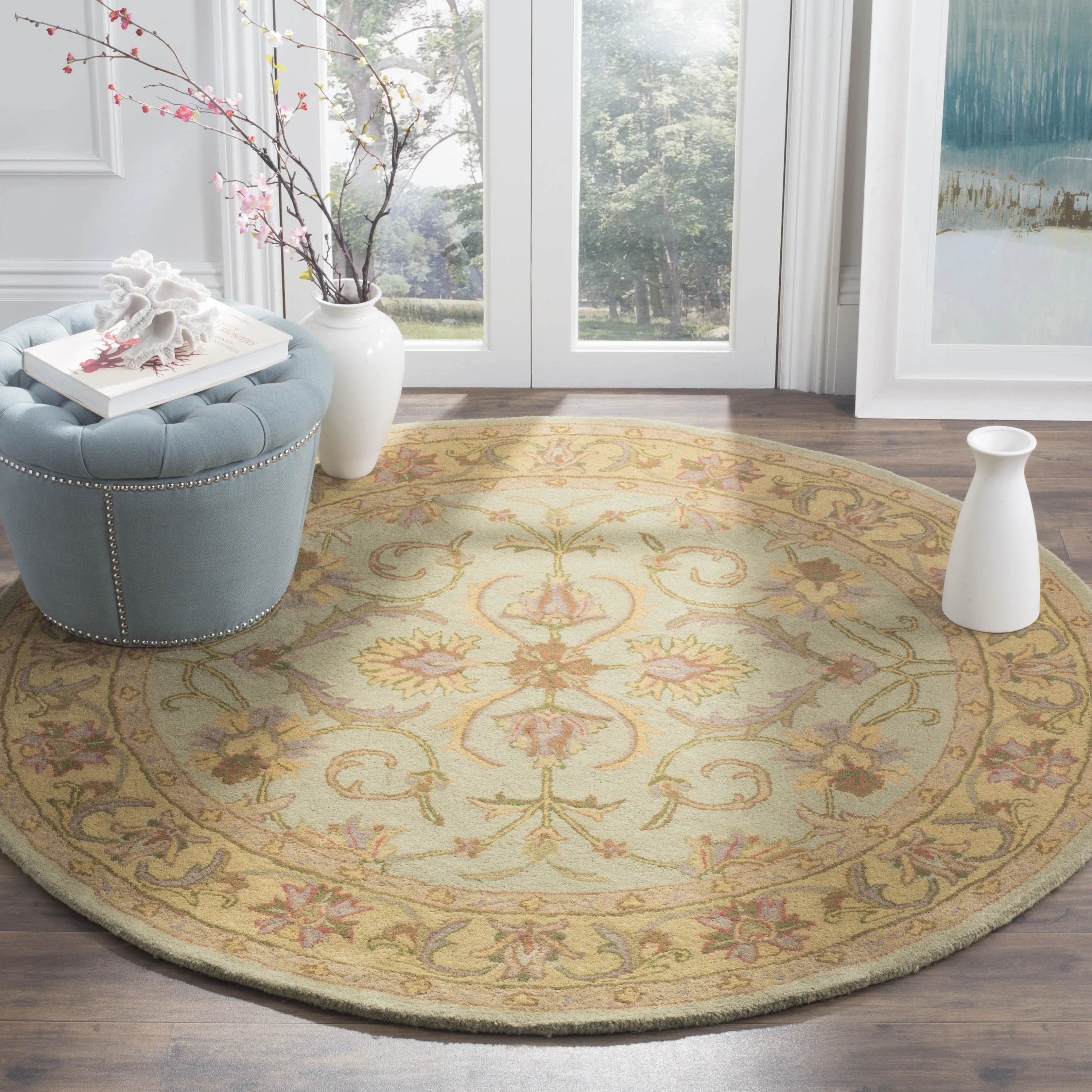 SAFAVIEH. Handmade Heritage Byzantium Traditional Oriental Wool Rug