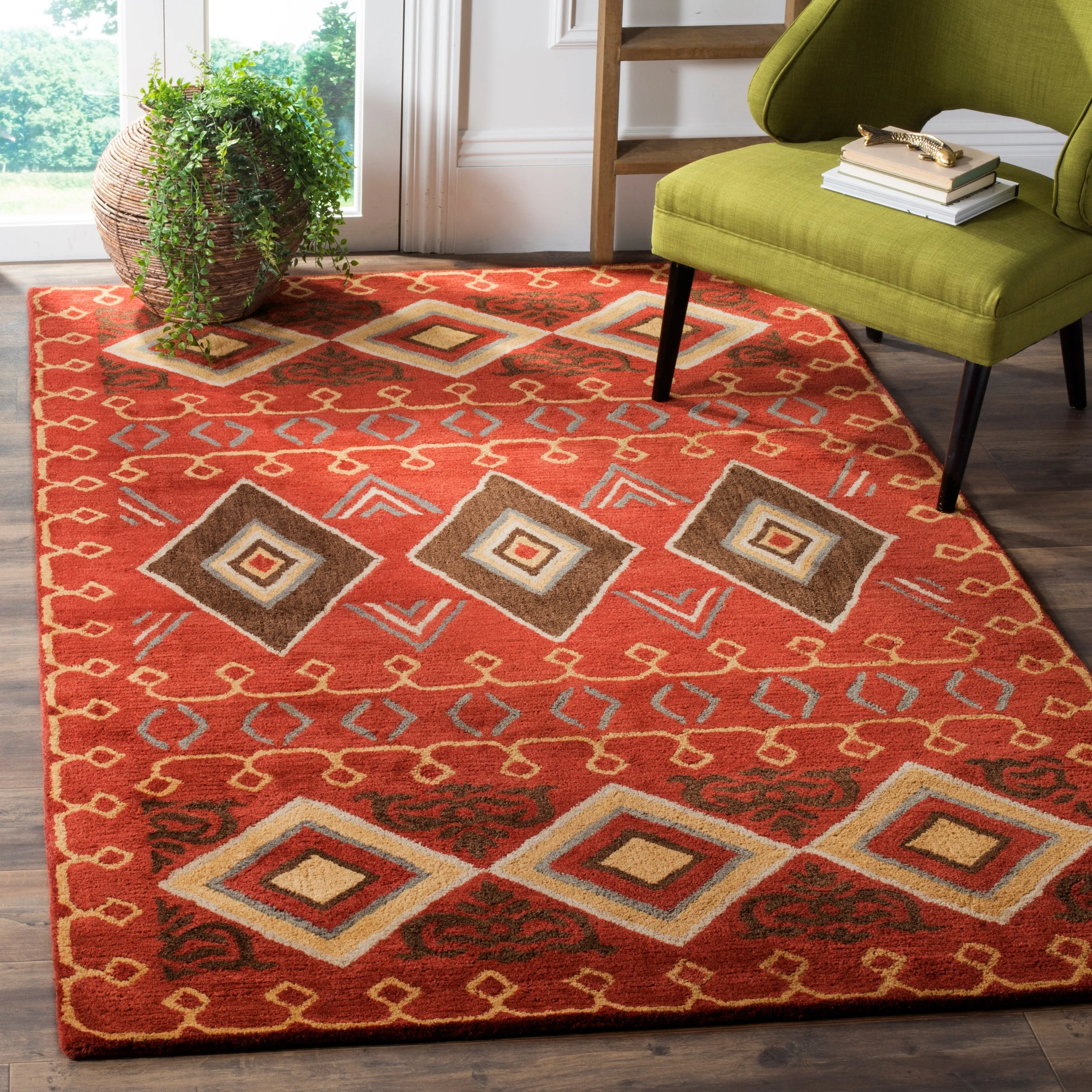 SAFAVIEH Handmade Heritage Constellation Traditional Oriental Wool Rug